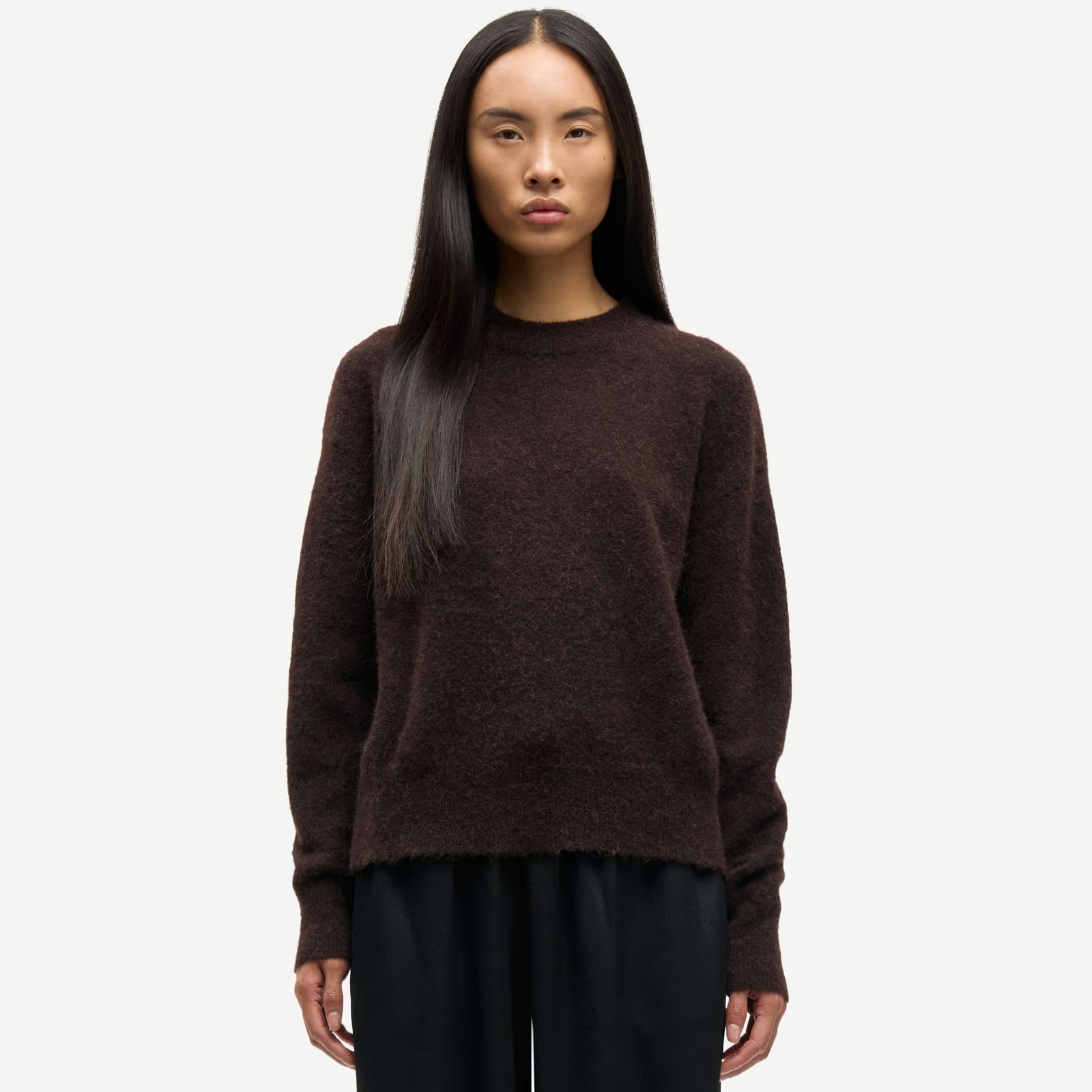 Anour O-N Jumper 7355 black coffee Samsoe Samsoe