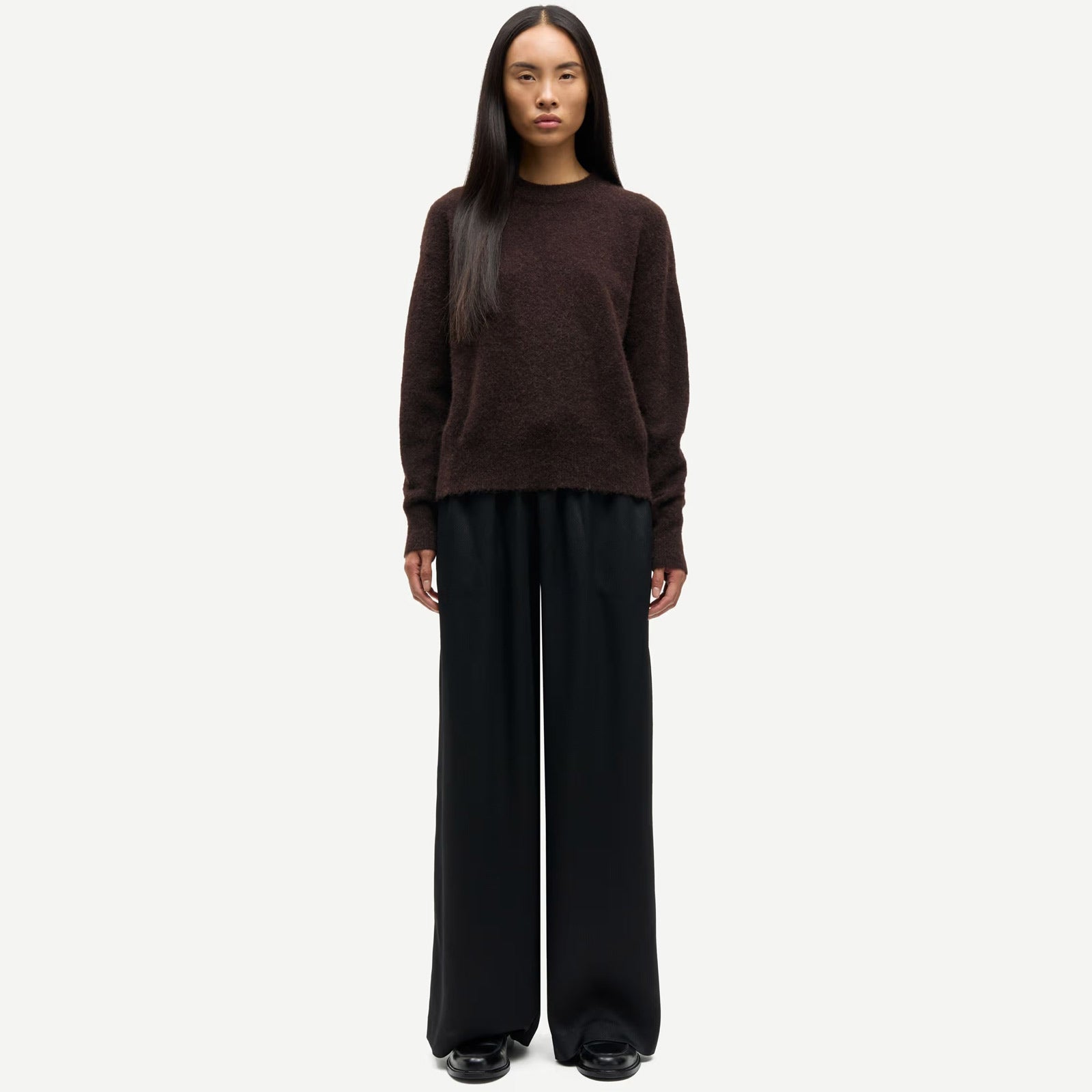 Anour O-N Jumper 7355 black coffee Samsoe Samsoe