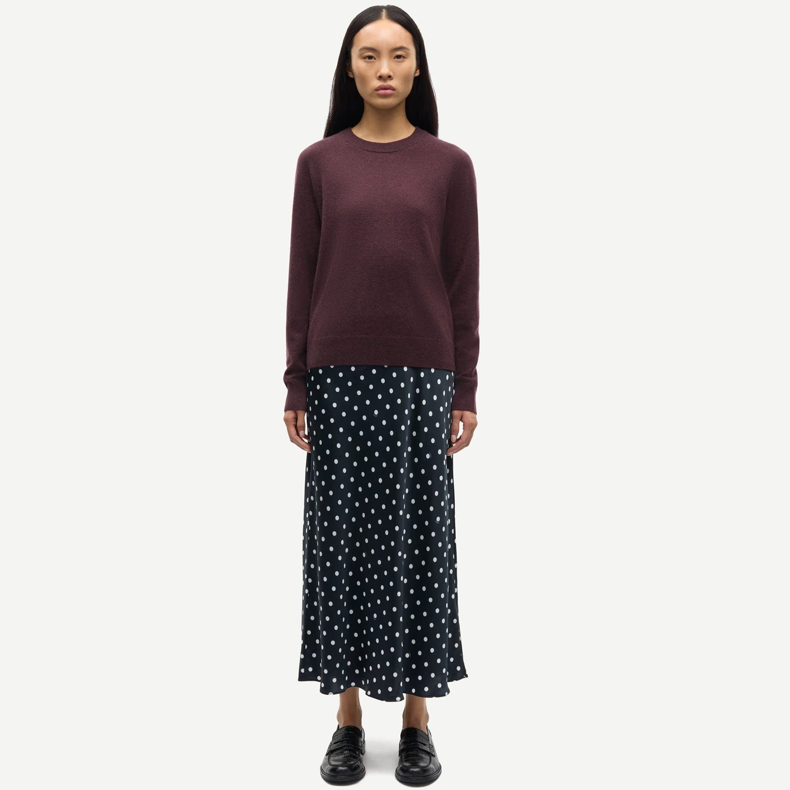 Boston O-Neck Jumper 6304 fudge Samsoe Samsoe