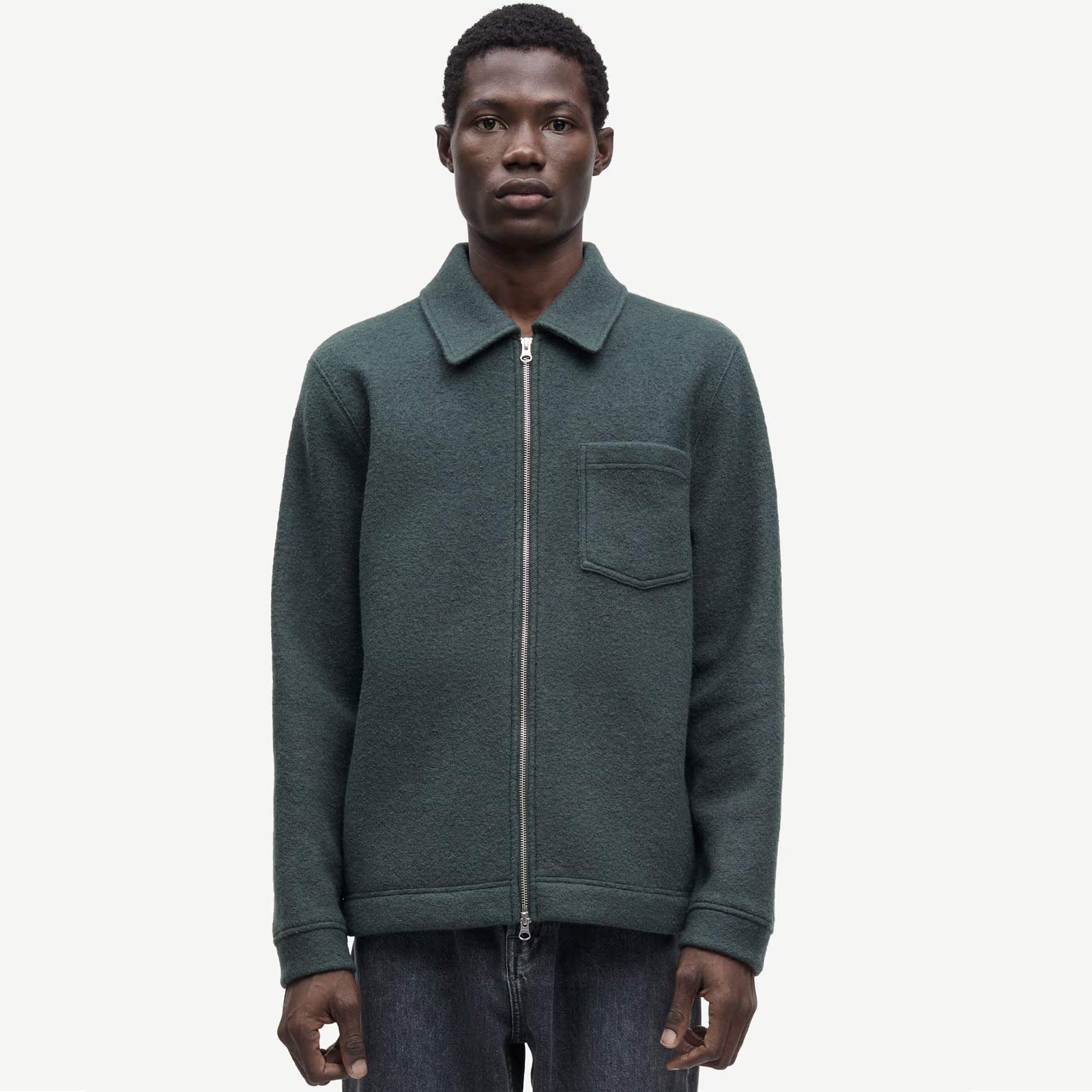 Hannes Full Zip dark evergreen