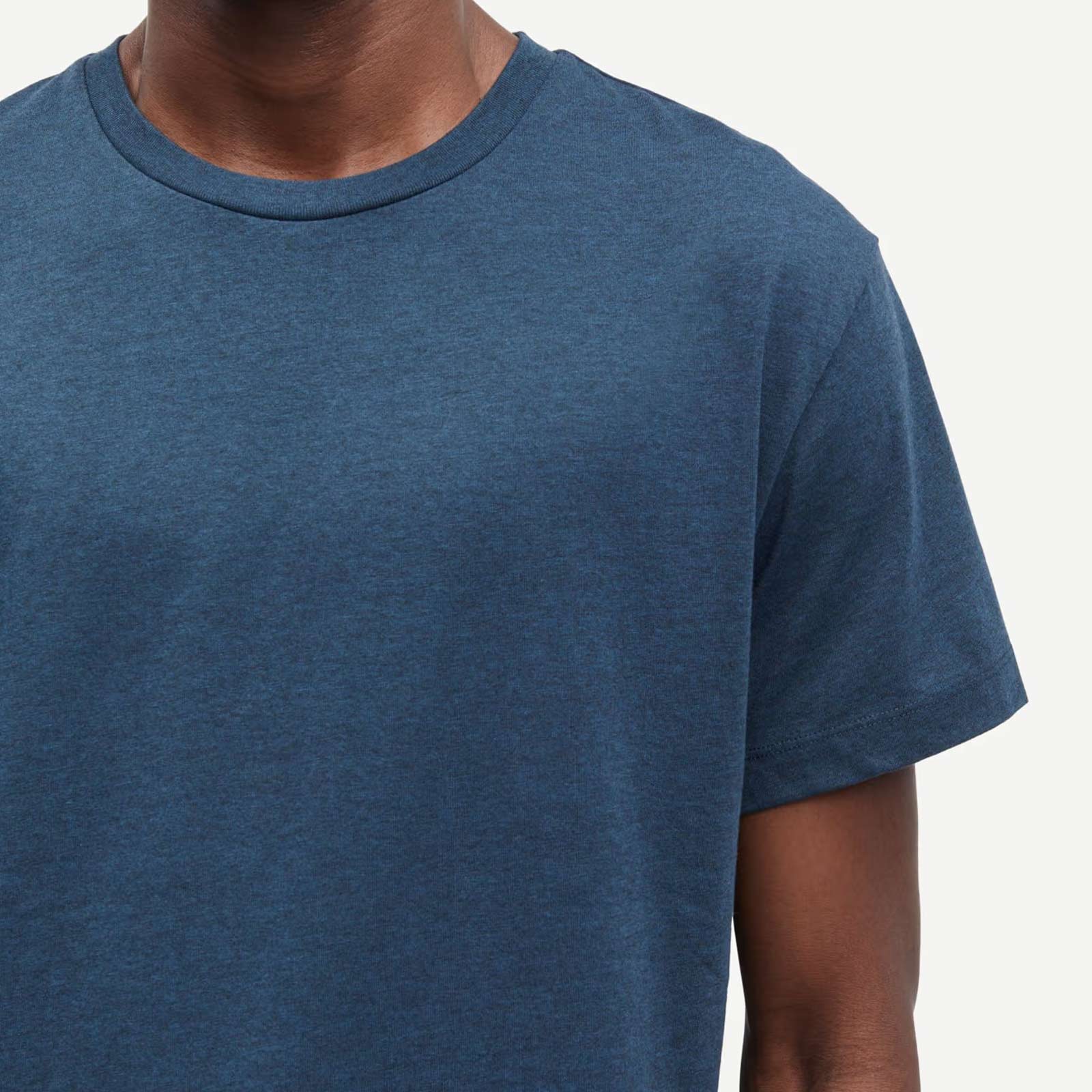 Kronos O-N SS 273 T-Shirt real teal melange Samsoe Samsoe