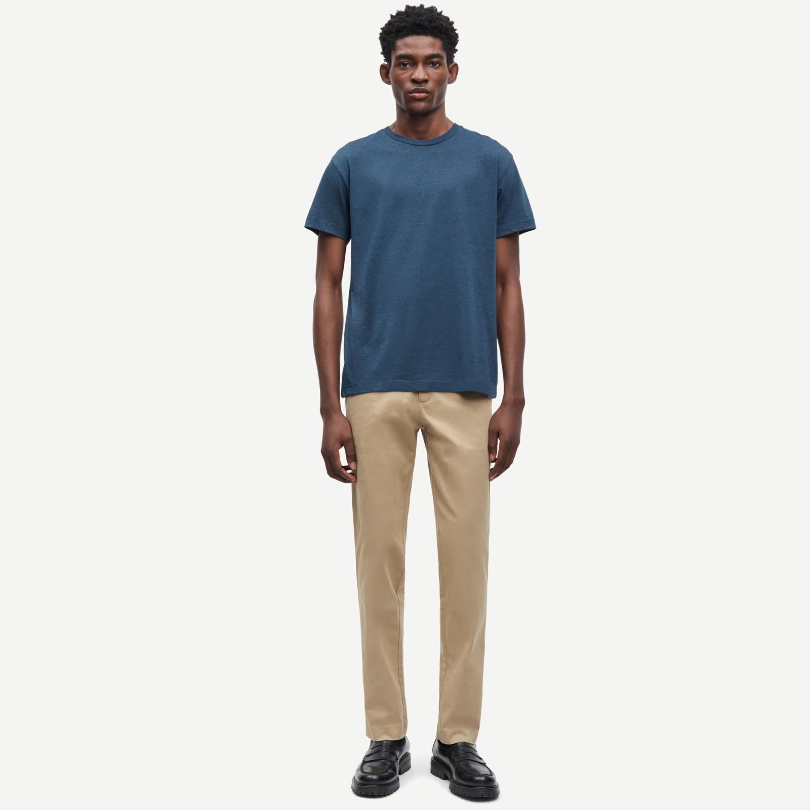 Kronos O-N SS 273 T-Shirt real teal melange Samsoe Samsoe
