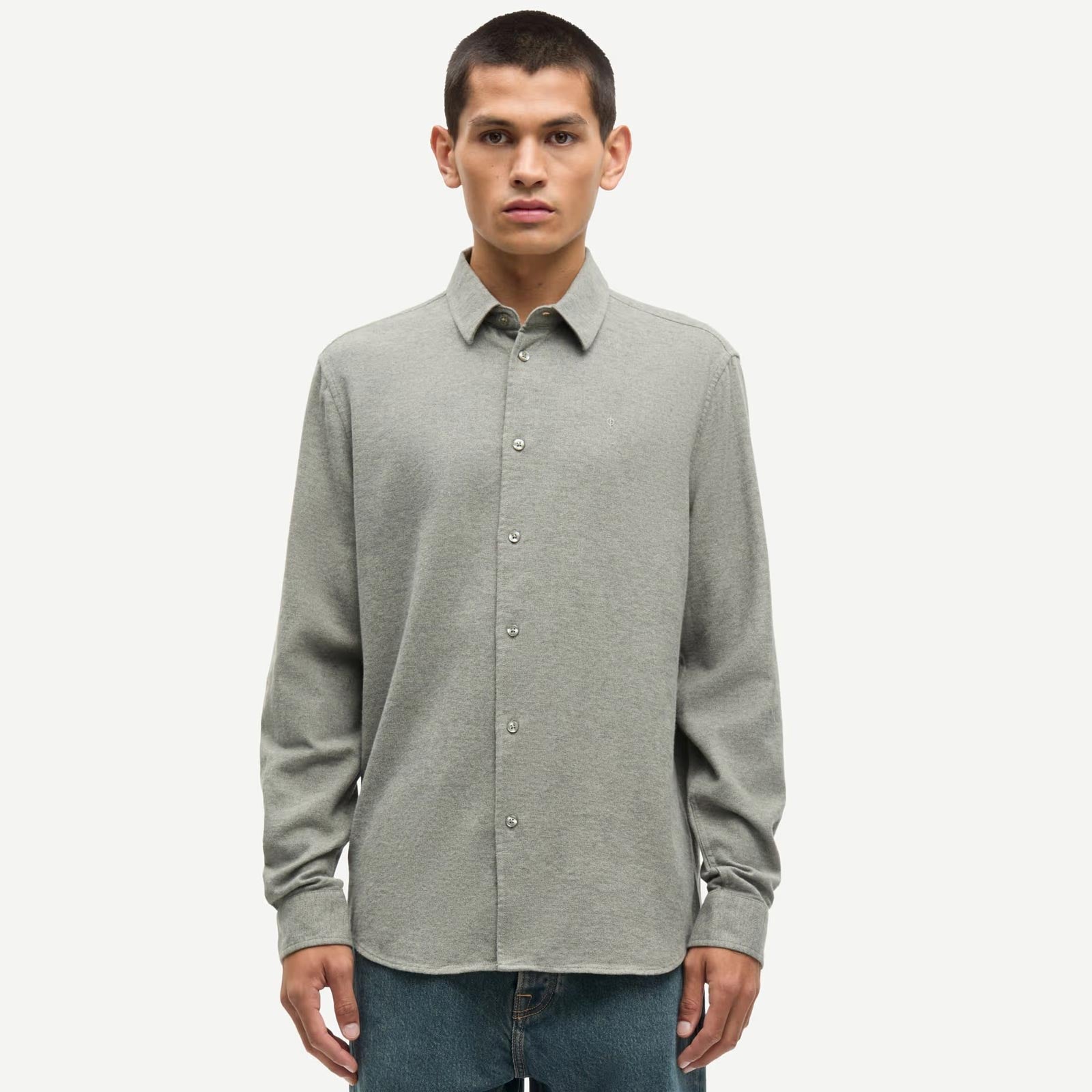 Liam NX Shirt 14039 elephant skin Samsoe Samsoe