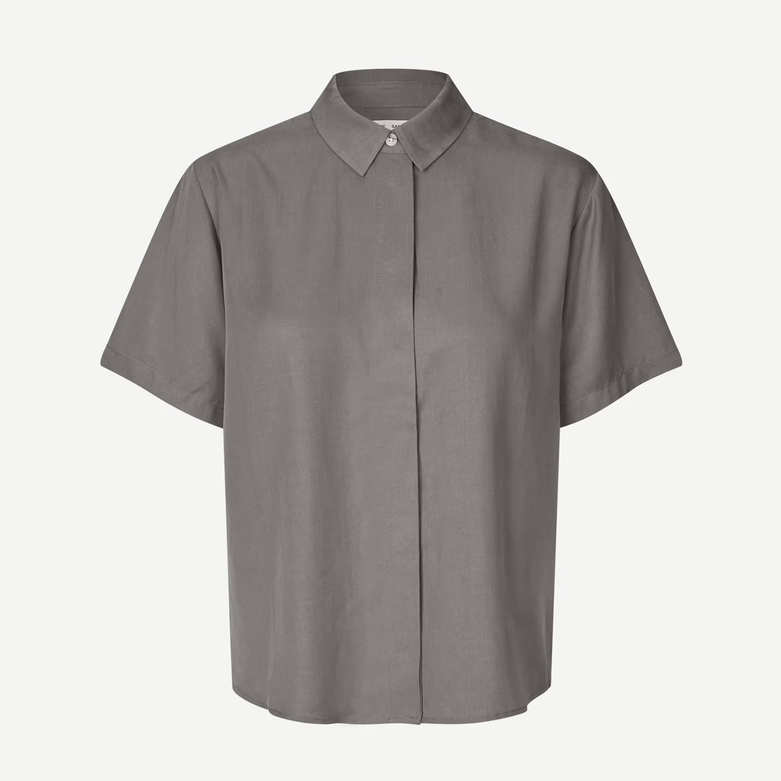 Mina SS Shirt 14028 dark gull gray Samsoe Samsoe