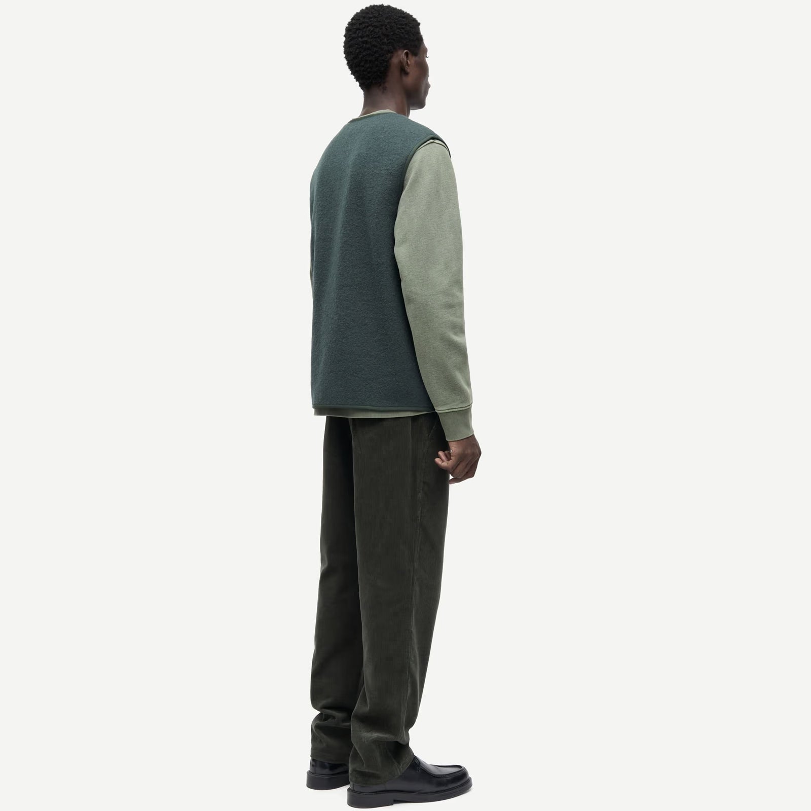 Sahannes Vest dark evergreen