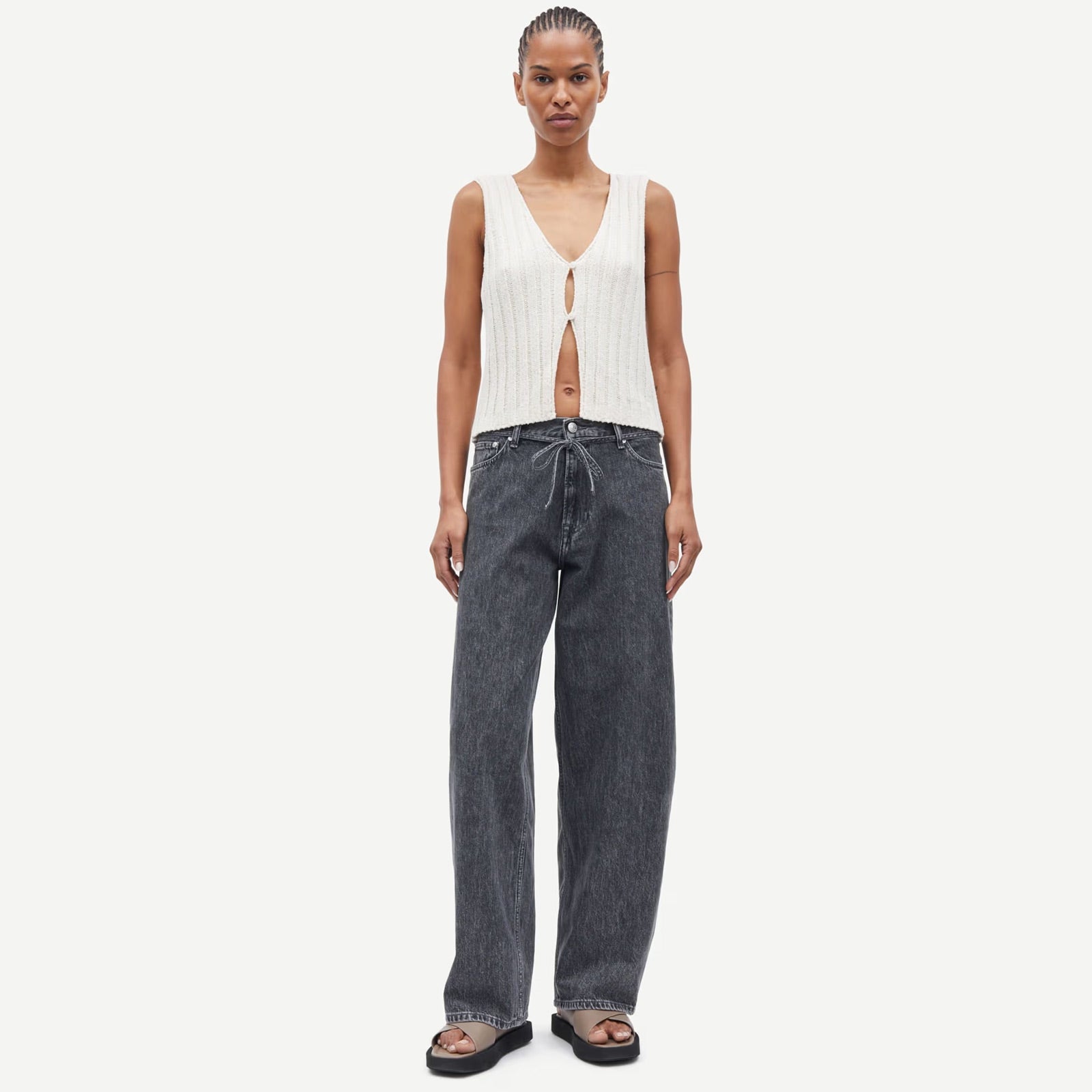Saharper Jeans Belt grey cloud