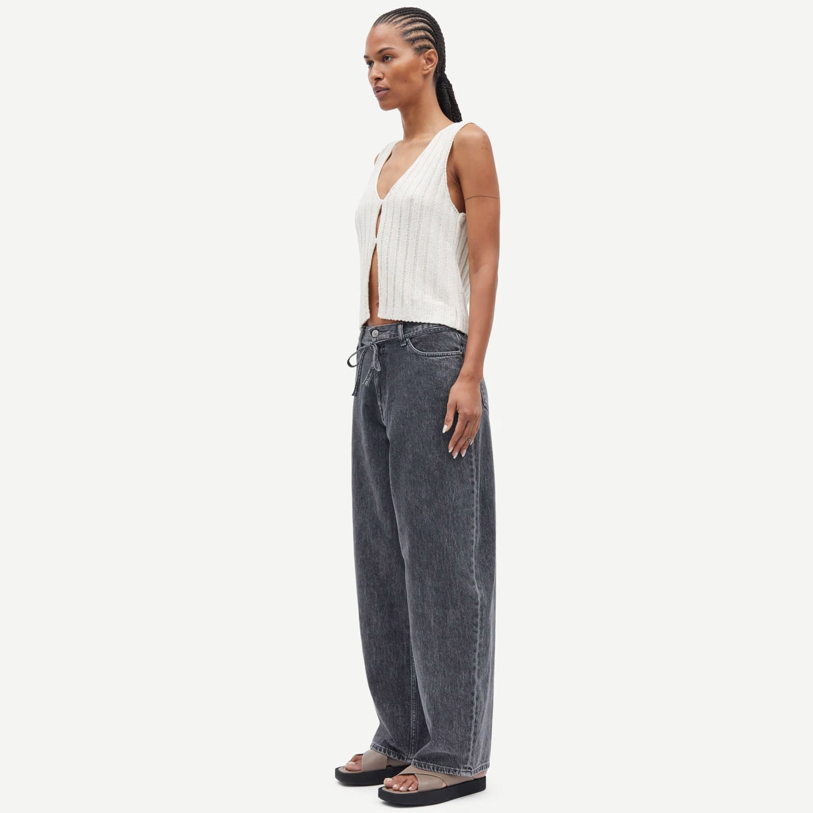 Saharper Jeans Belt grey cloud