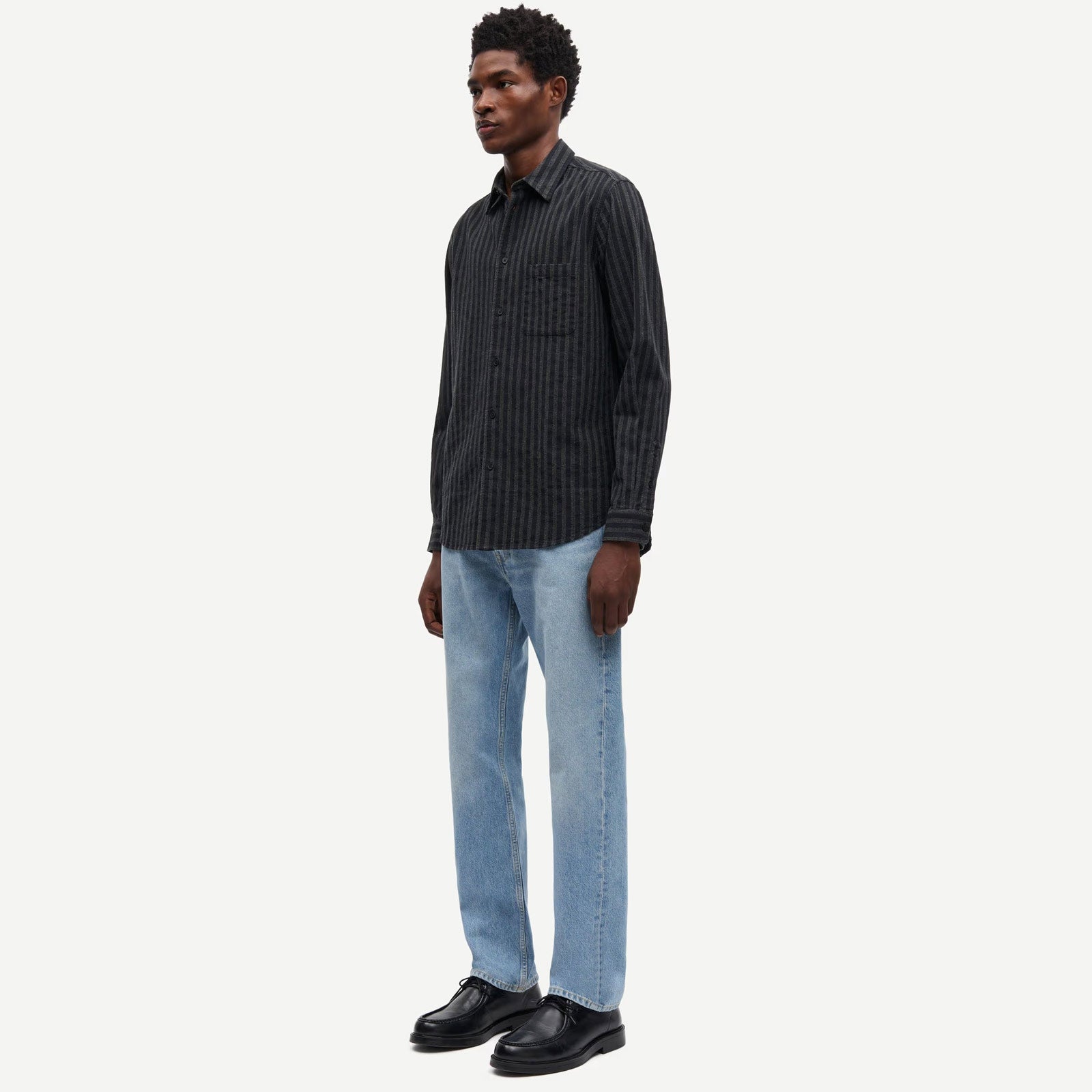 Saliam FF Shirt 14974 castor gray st. Samsoe Samsoe