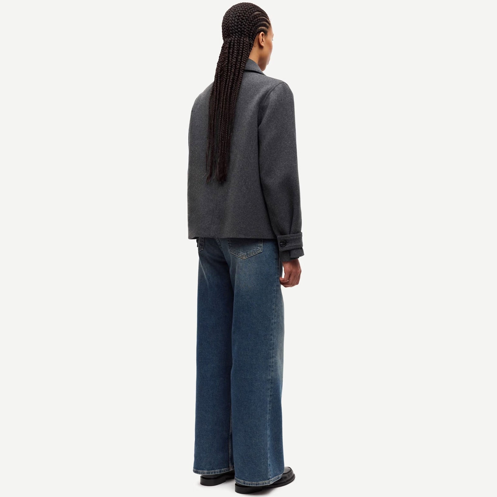 Samarta Jacket dark grey mel. Samsoe Samsoe