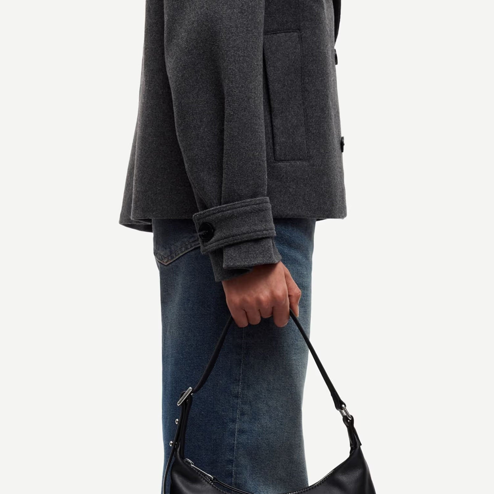 Samarta Jacket dark grey mel. Samsoe Samsoe