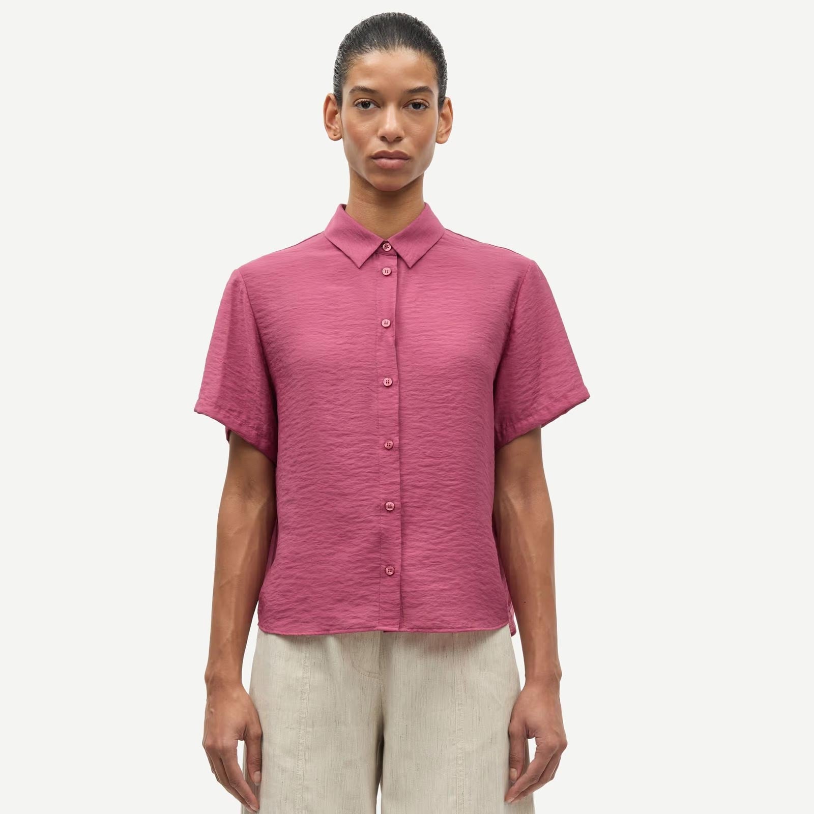 Saminna SS Shirt 15754 dry rose