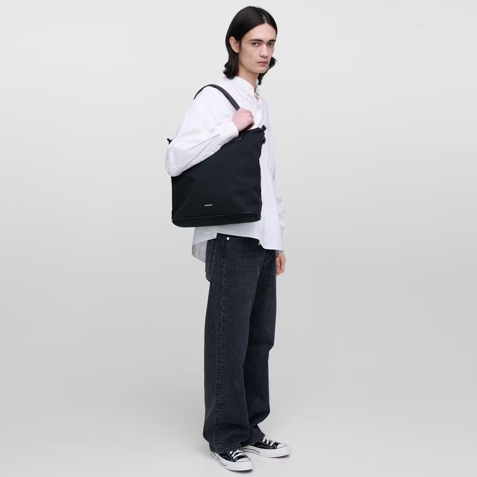 Everyday Zipper Tote Bag black Sandqvist