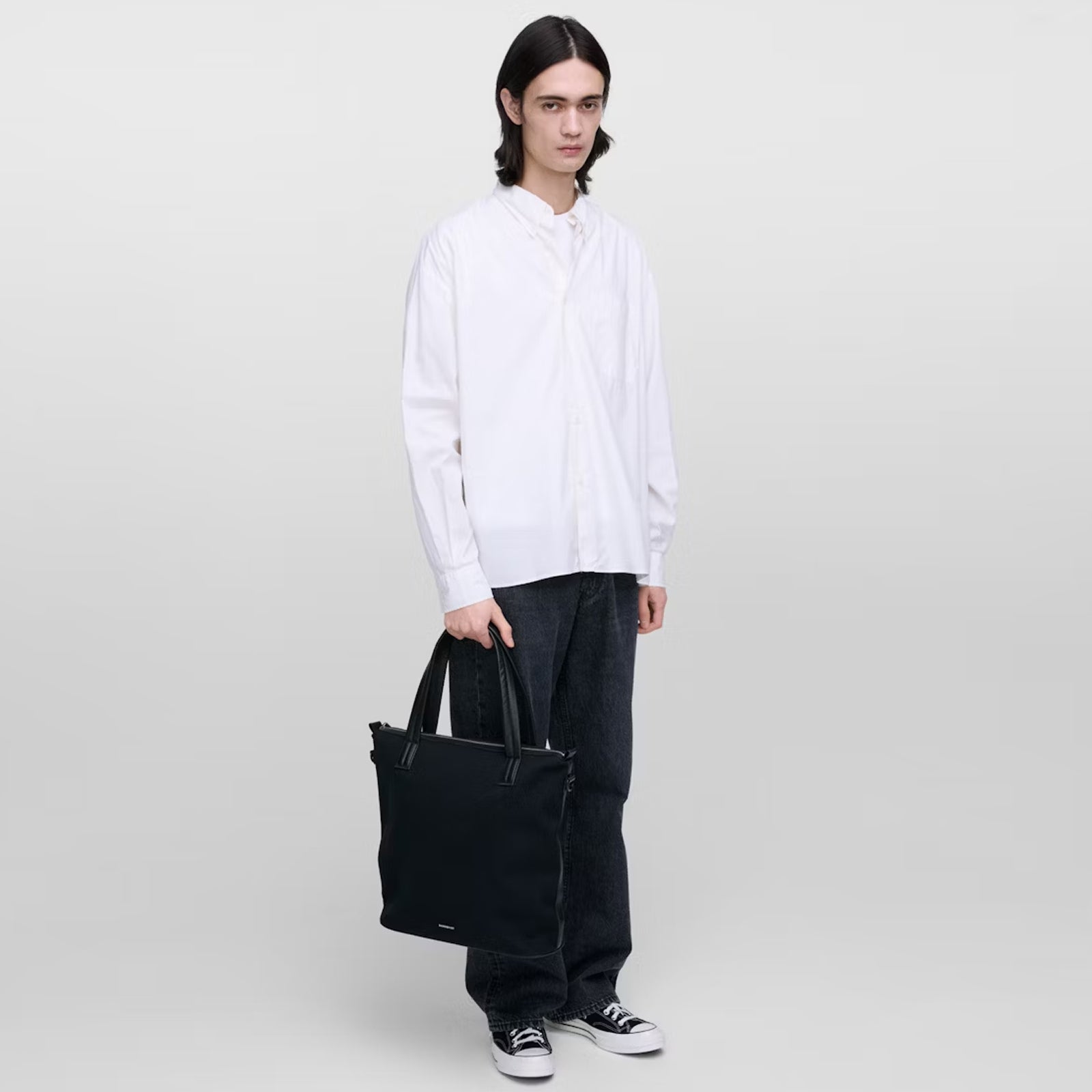 Everyday Zipper Tote Bag black Sandqvist