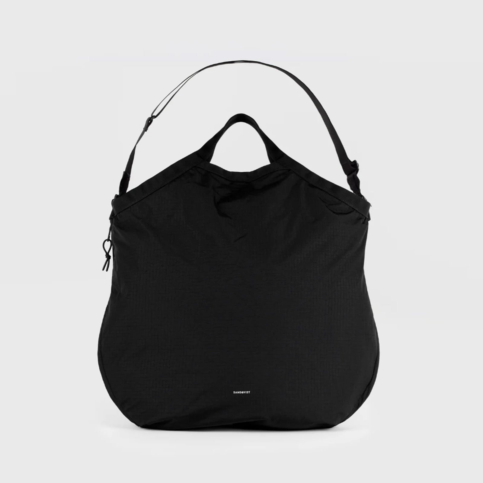 Grid Expandable Tote Bag black Sandqvist