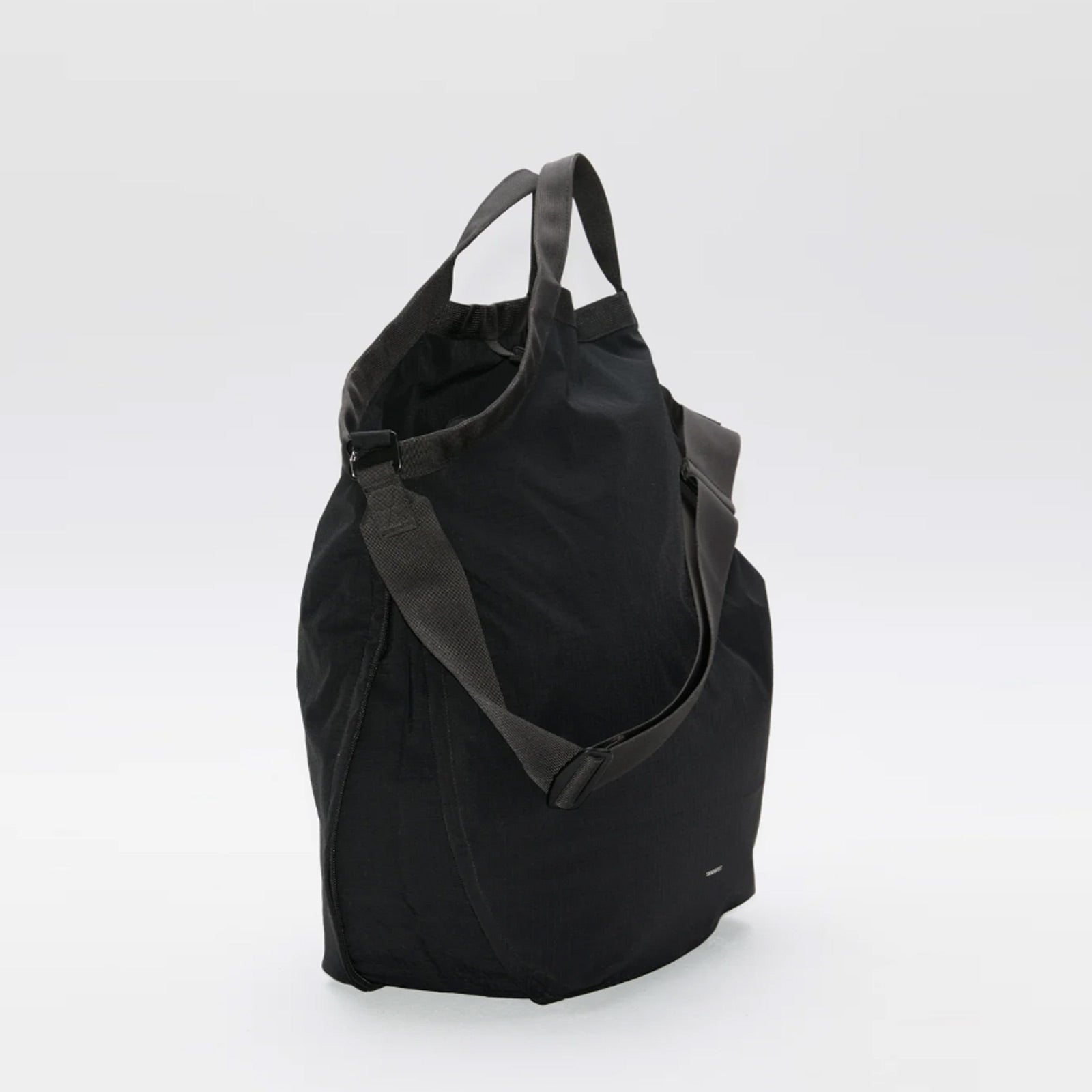 Grid Expandable Tote Bag black Sandqvist