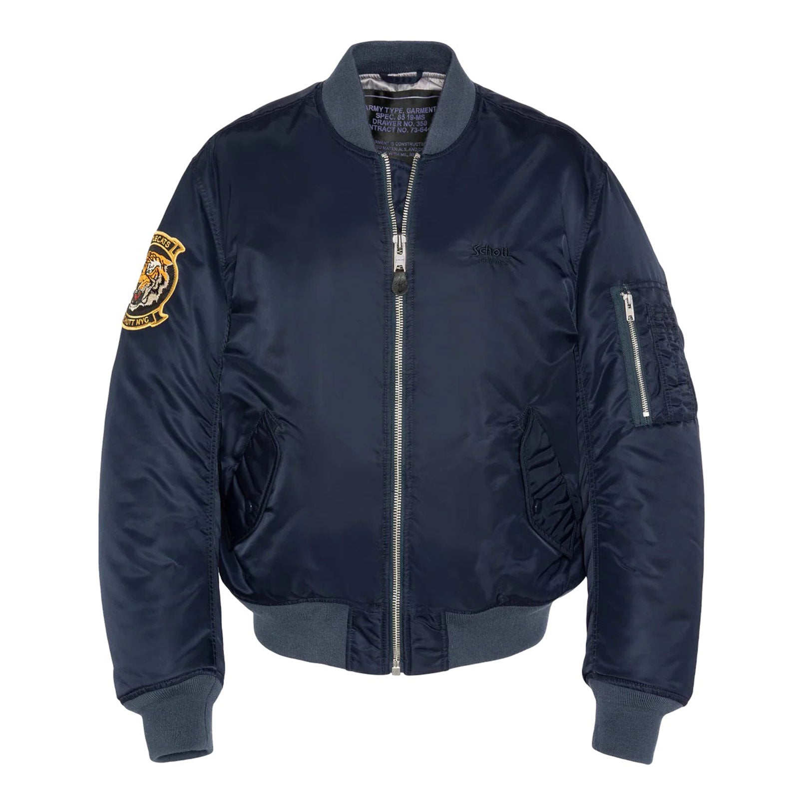 Oversized Unisex Souvenir Bomber dark navy Schott NYC