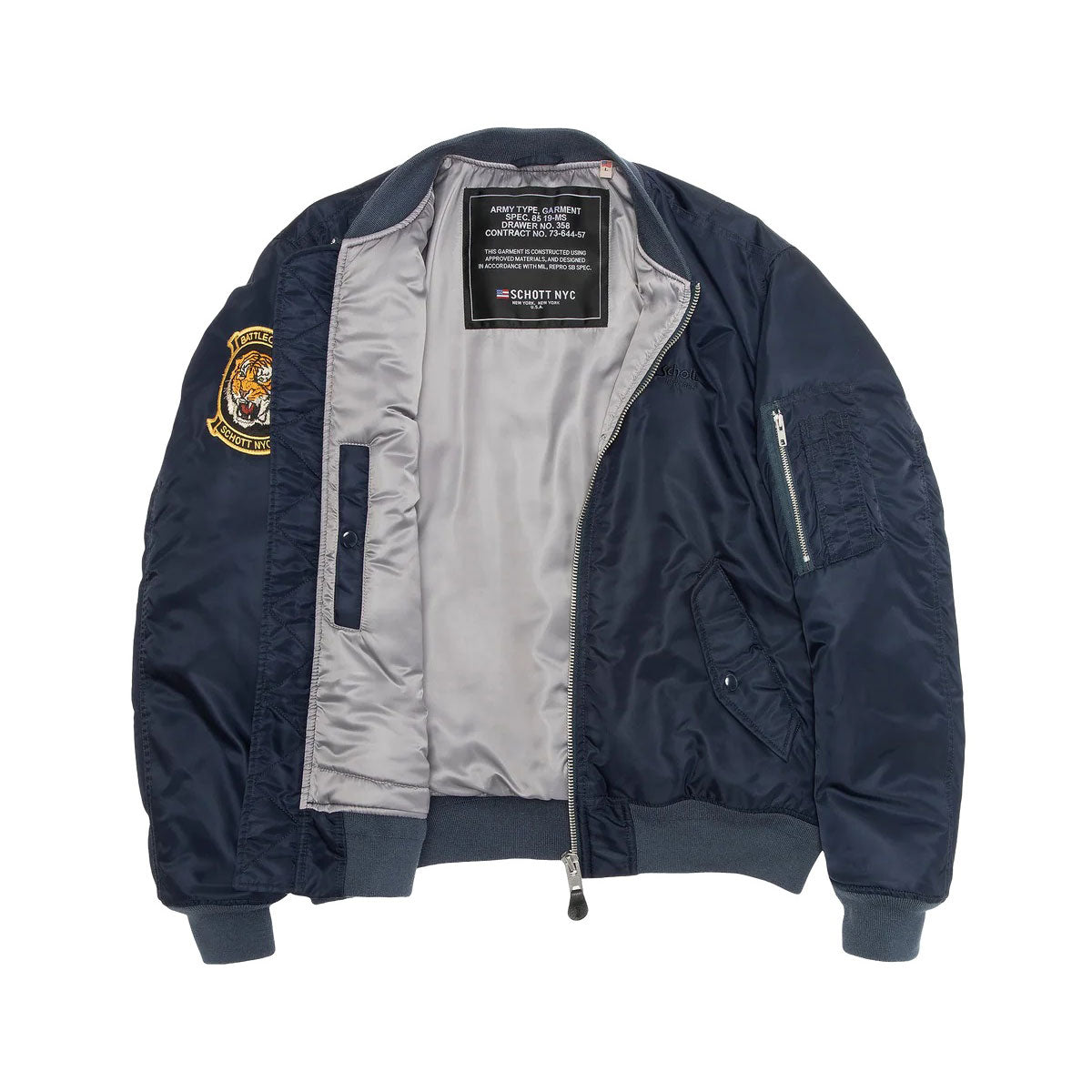 Oversized Unisex Souvenir Bomber dark navy Schott NYC