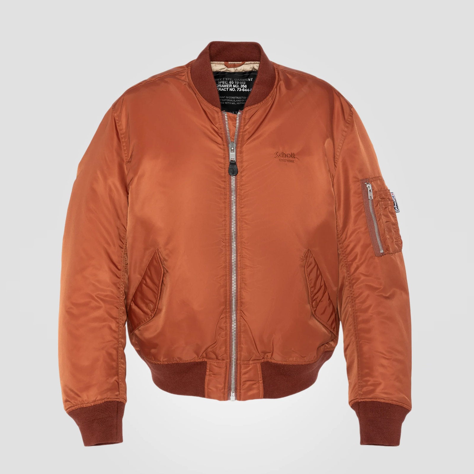 Oversized Unisex Vintage Bomber copper