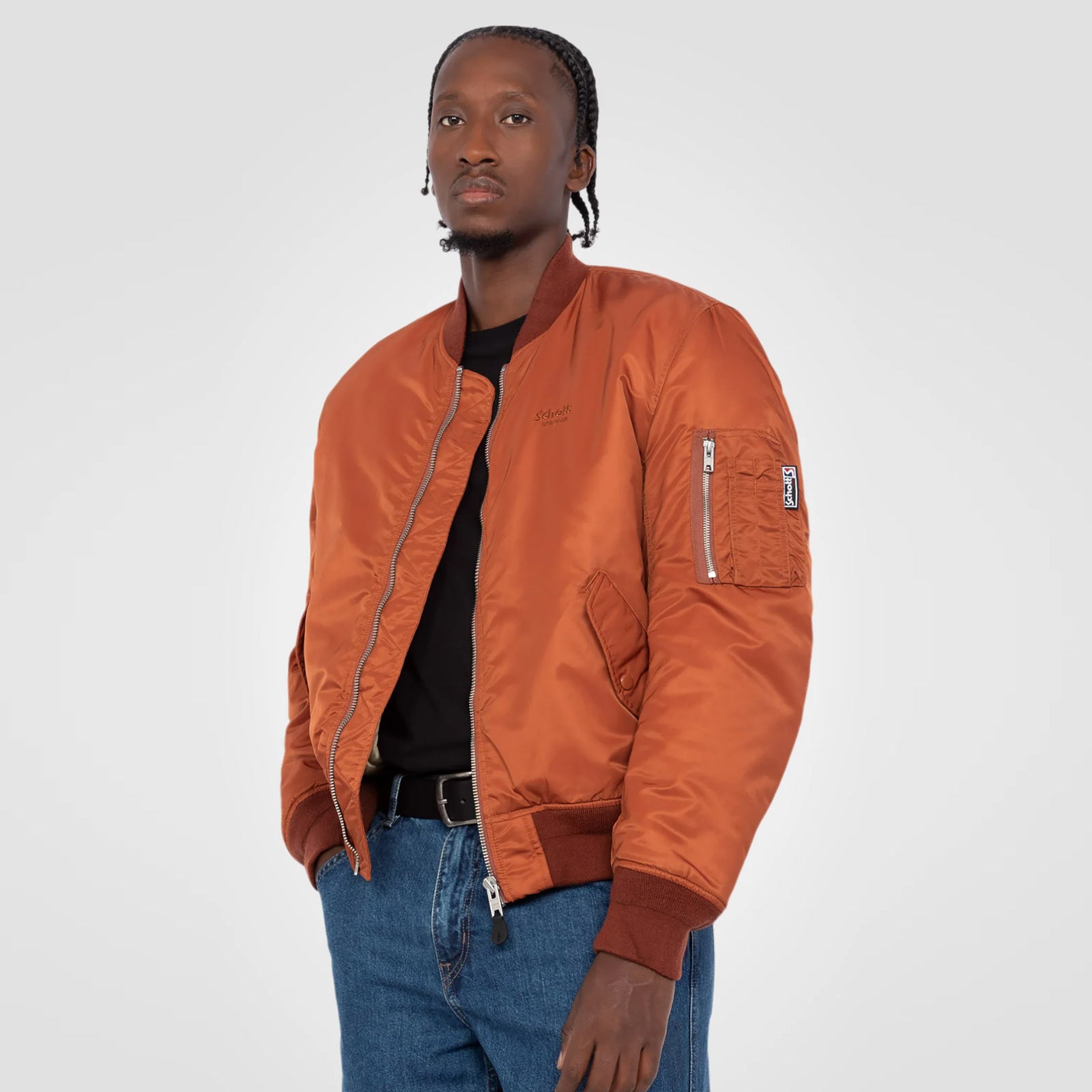 Oversized Unisex Vintage Bomber copper
