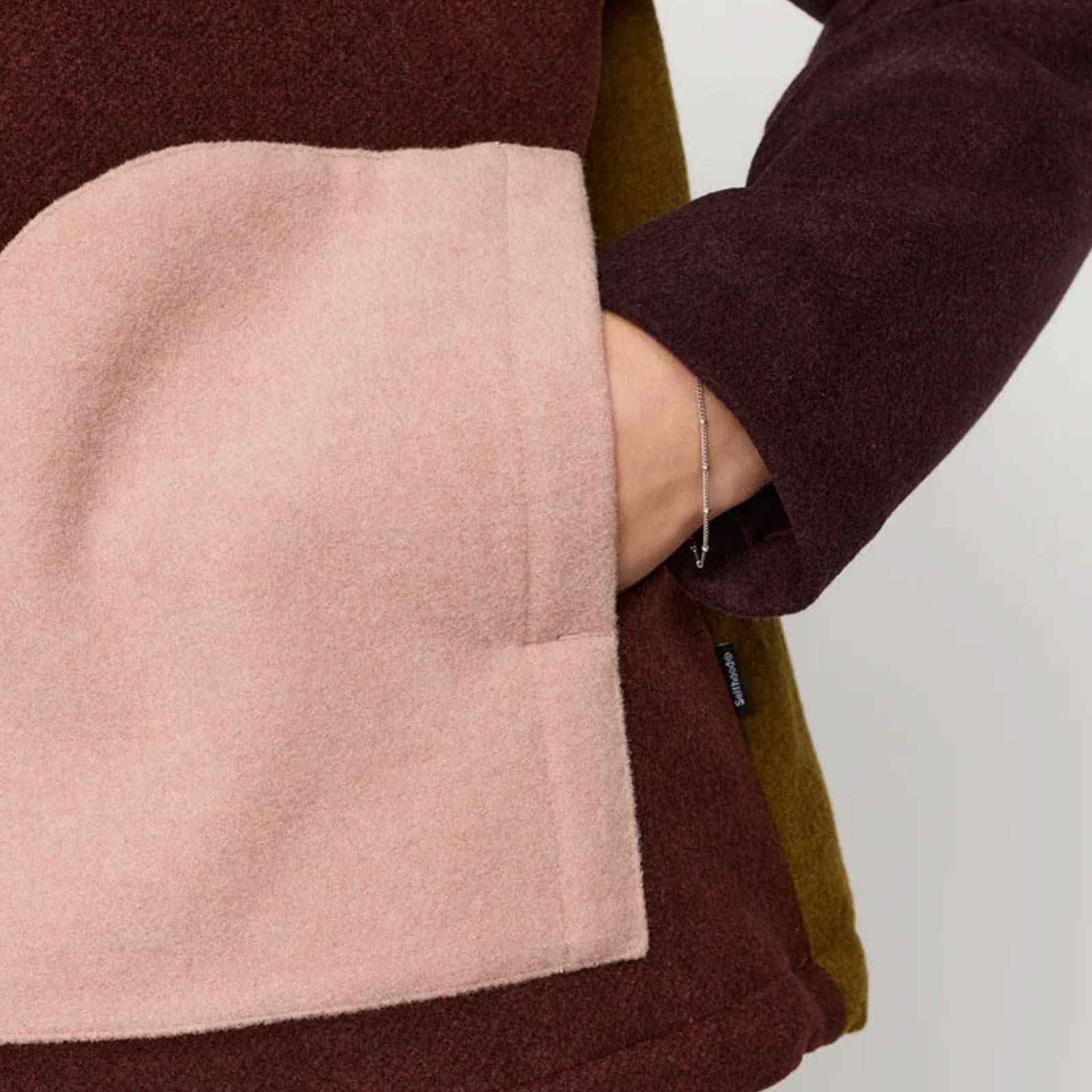 Block Jacket burgundy