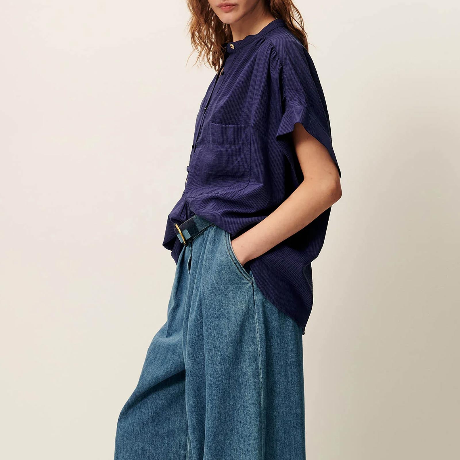 Camille Shirt bleu emilienne Sessùn