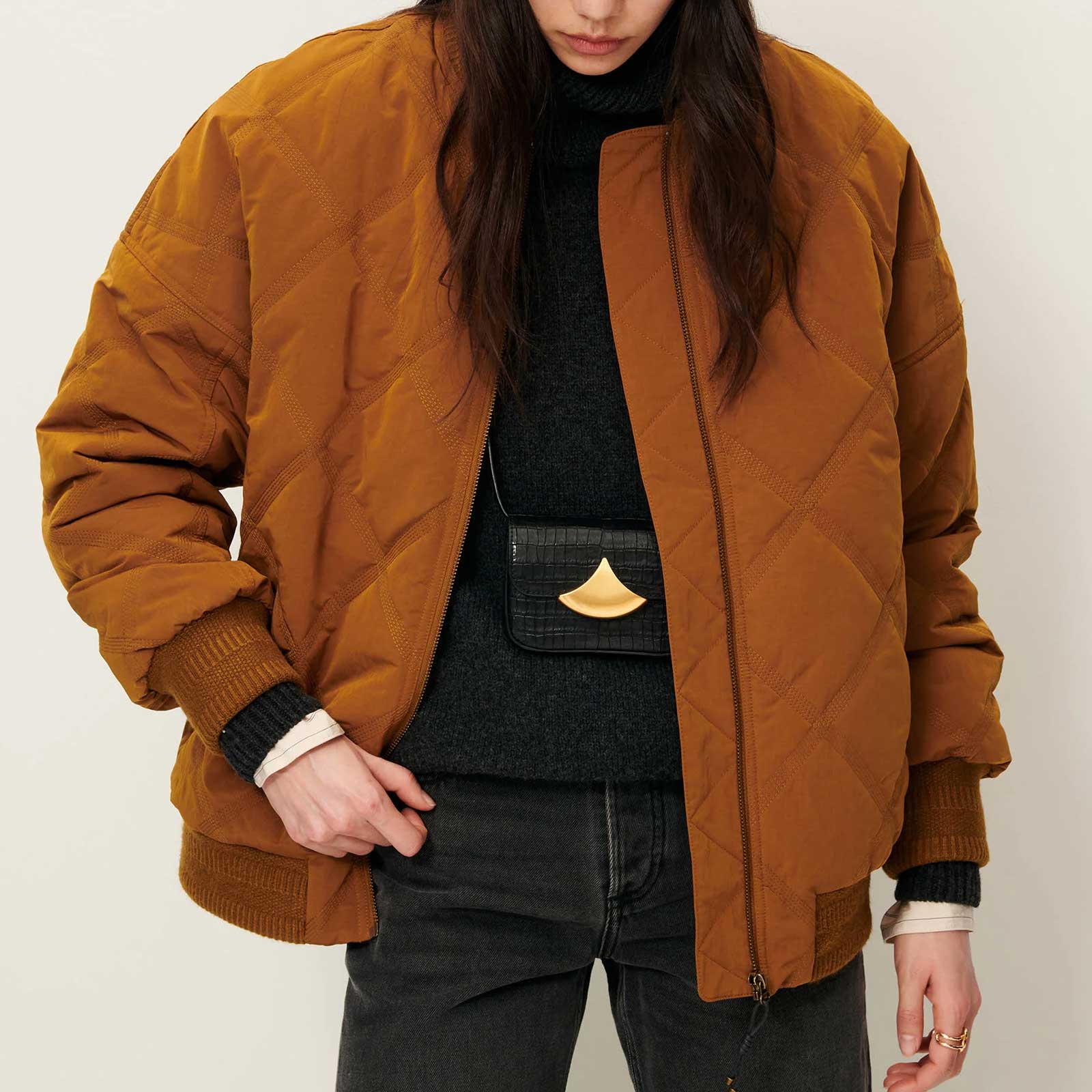 Coal River Bomber Jacket bronze Sessùn