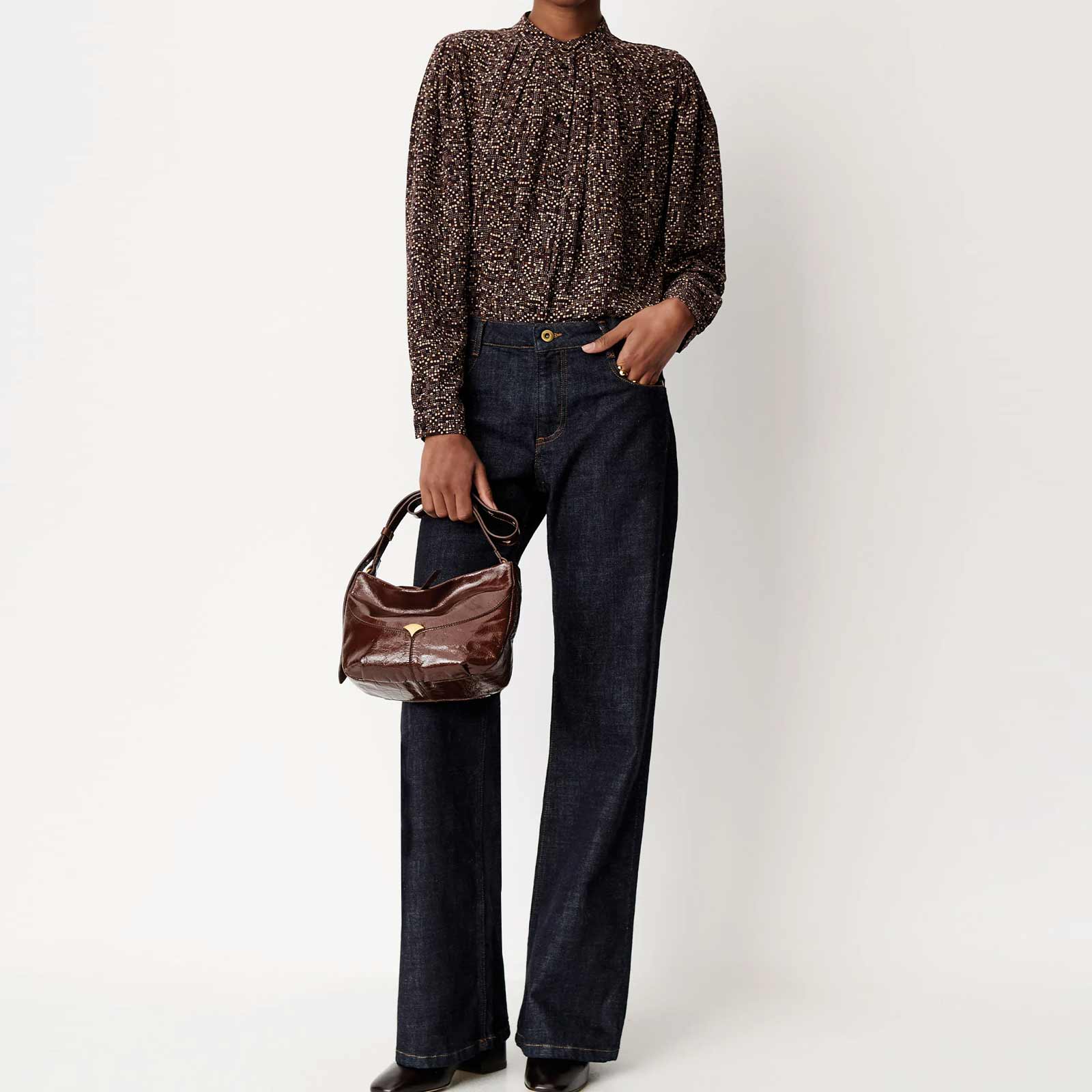 Esperanzo Blouse coffea pianoroll