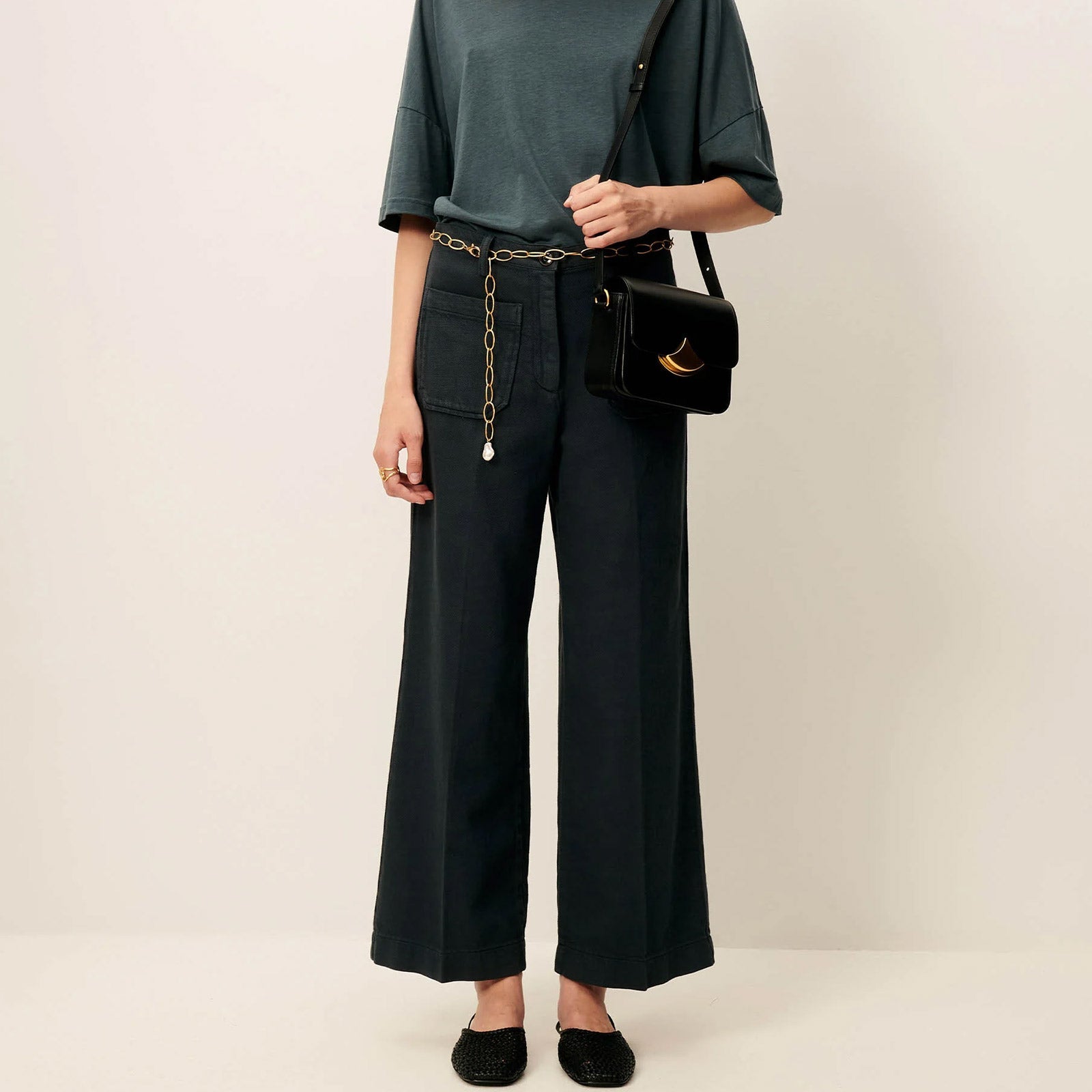 Hendrick Pants smoke green Sessùn