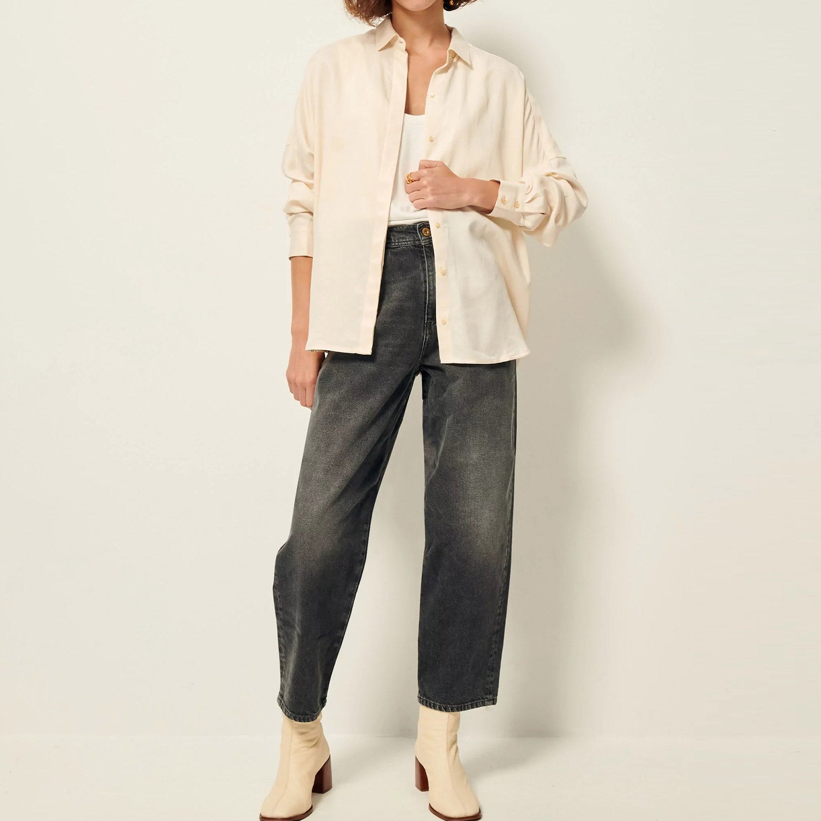 Lady D Blouse fleur de sel
