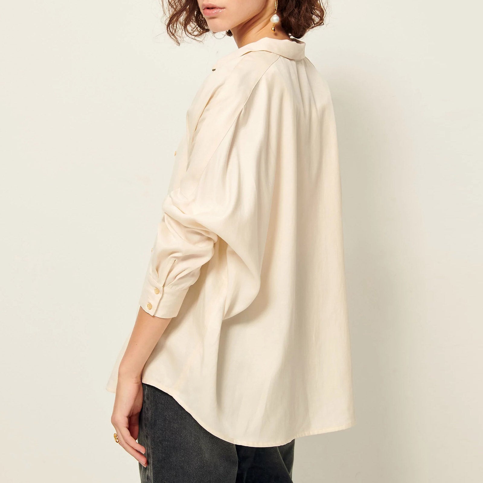 Lady D Blouse fleur de sel