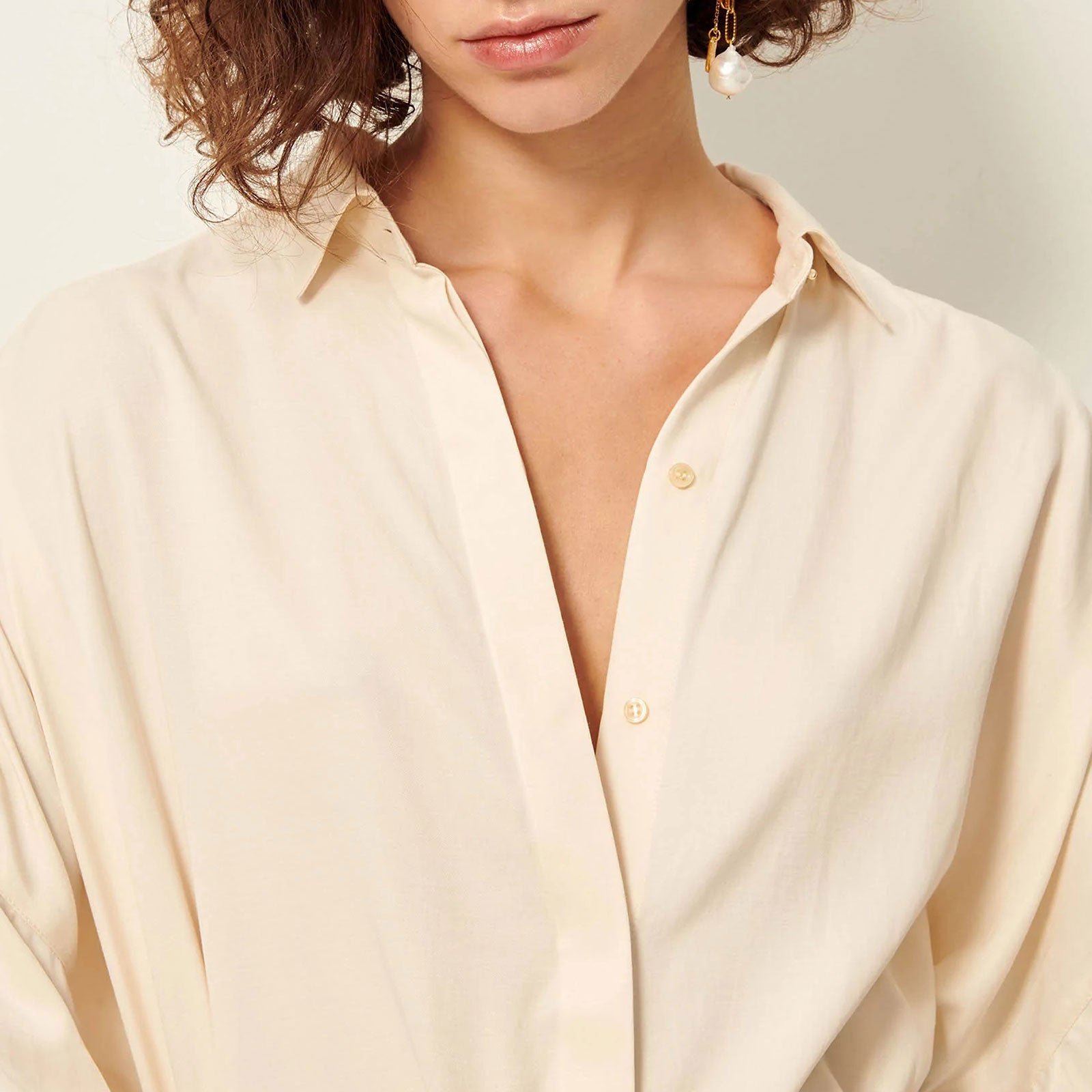 Lady D Blouse fleur de sel