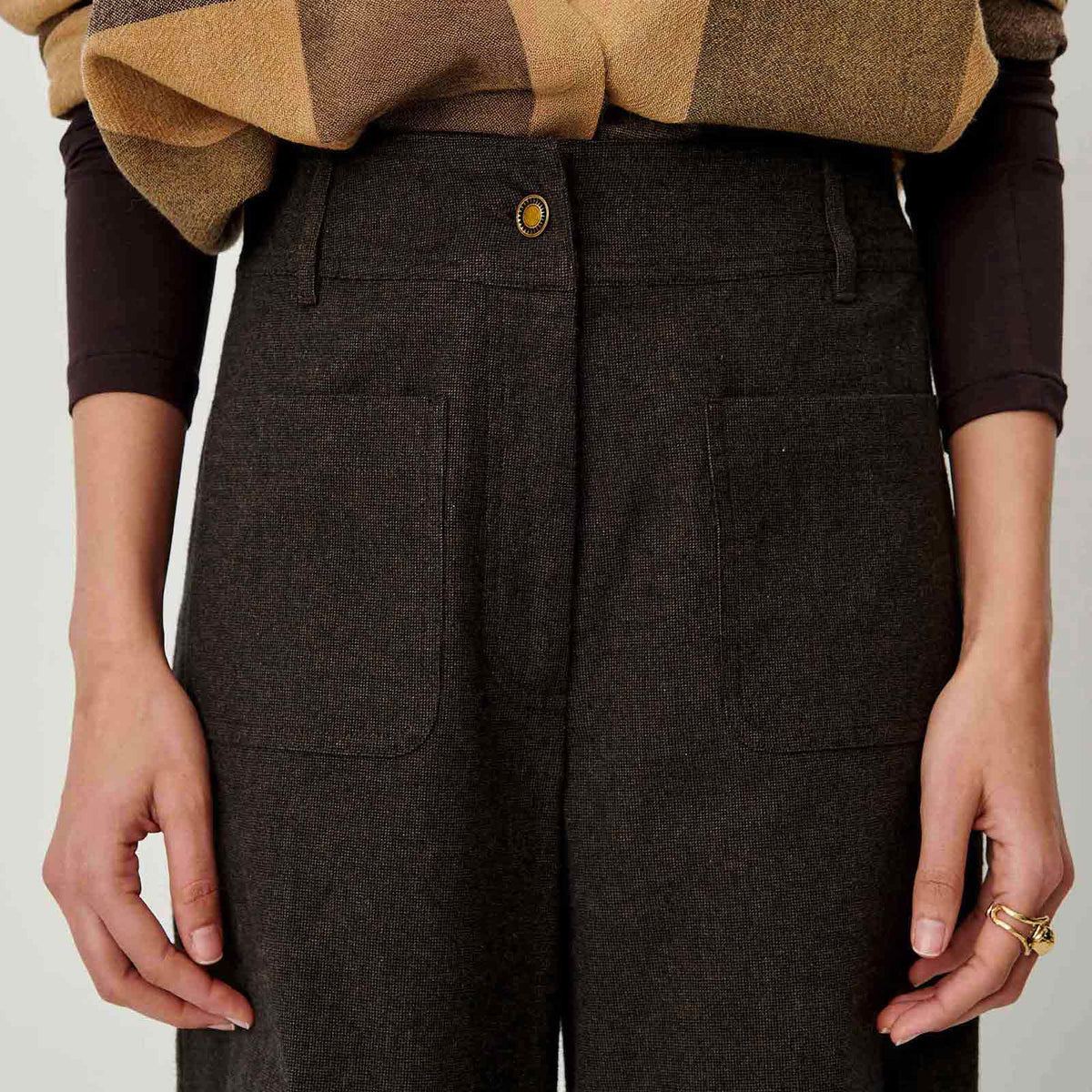 Manhafall Pants noccioblack