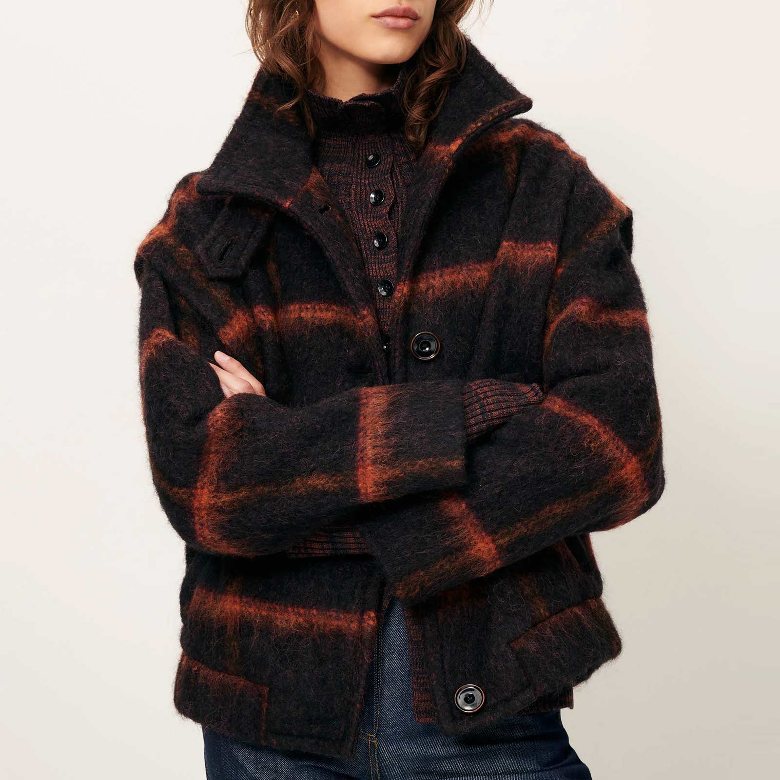 Paolino Jacket navyrust Sessùn