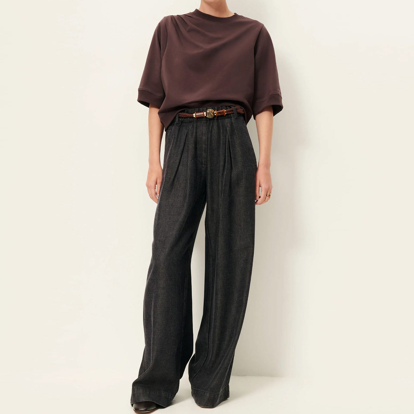 Pova Heavy Tee Shirt espresso Sessùn
