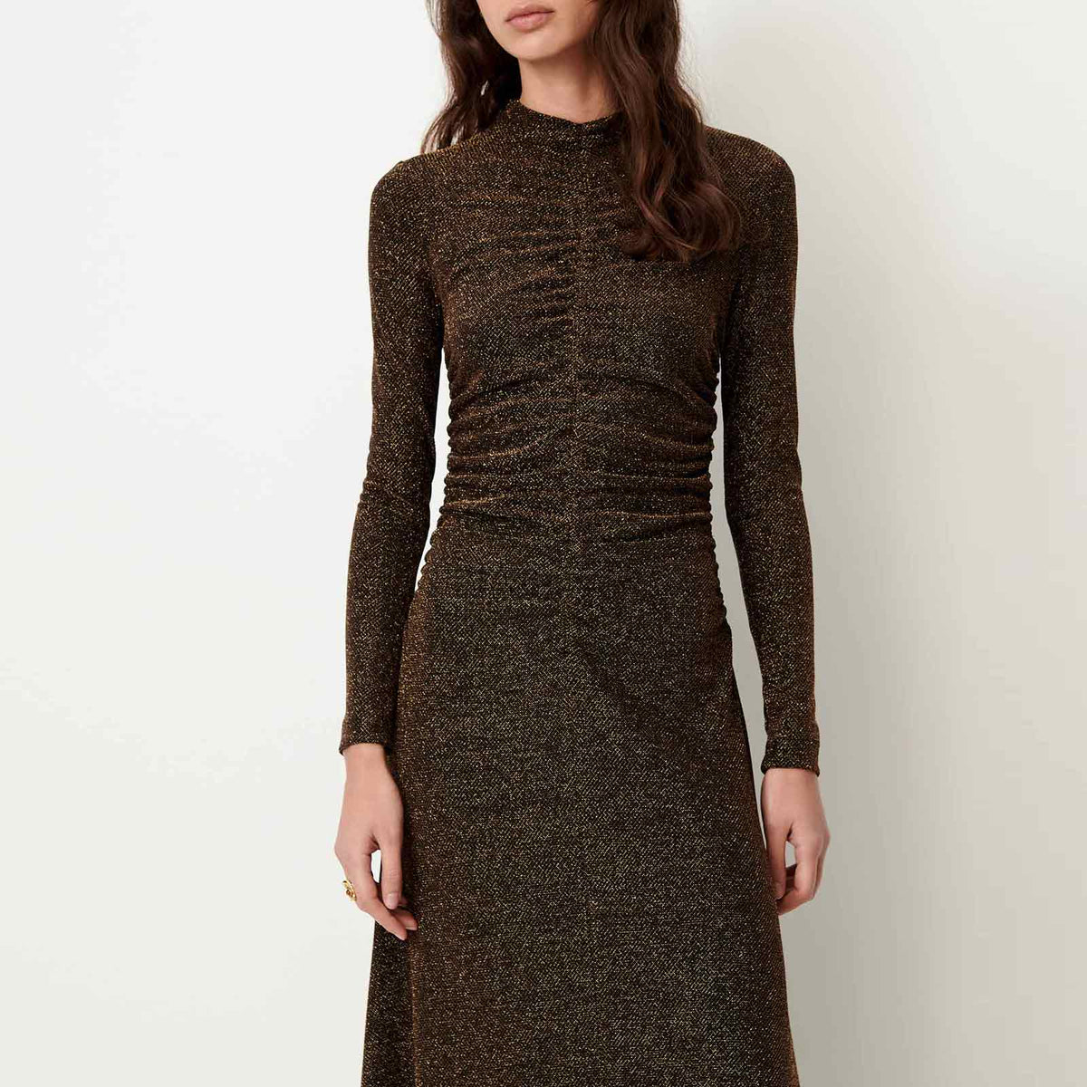 Rita Long Dress night gold