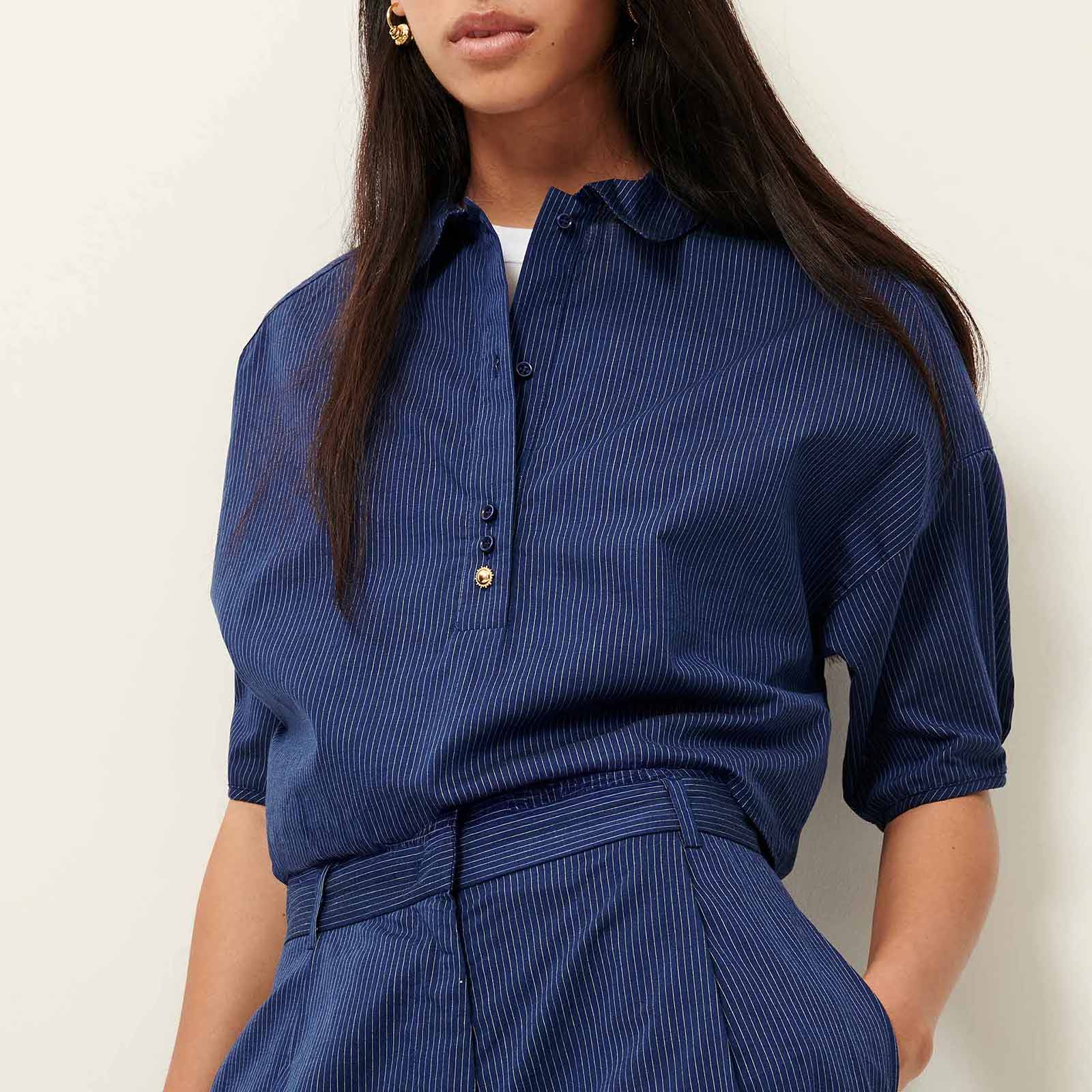 U Shirt blazer blue Sessùn