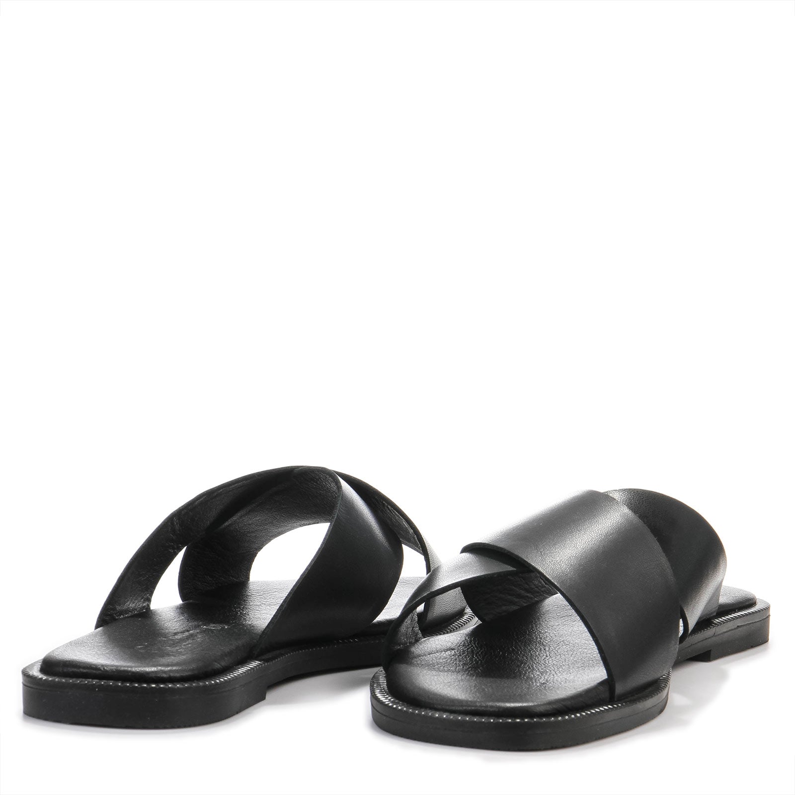 Bionn Leather Sliders black Shoedesign Copenhagen