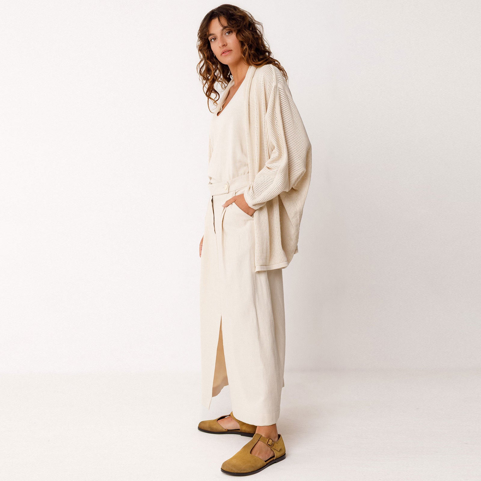 Aras Cardigan ivory SKFK
