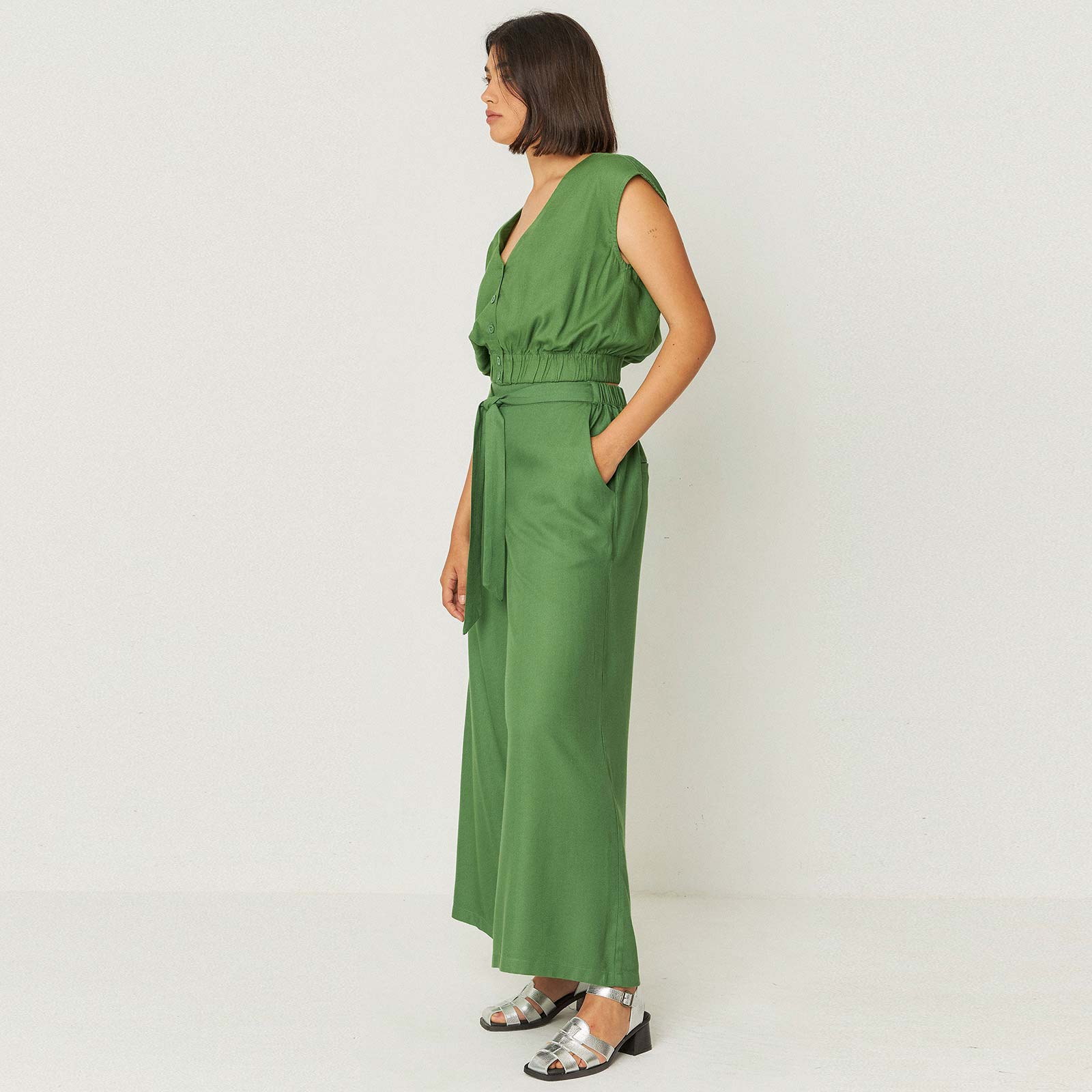 Dona Pants basil green