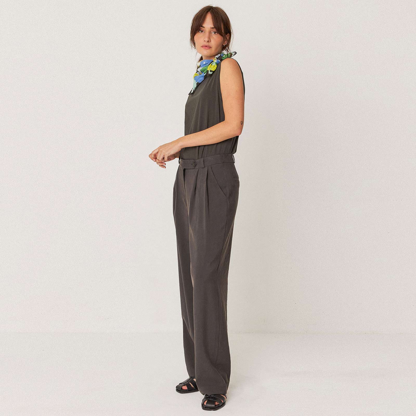 Haide Pants dark khaki