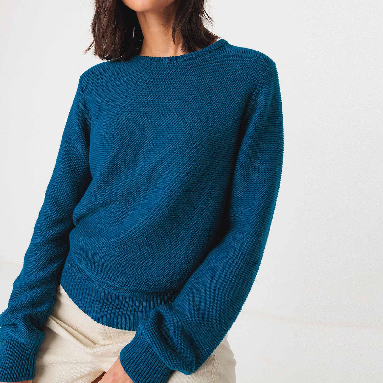 Iradi Sweater oxford blue SKFK