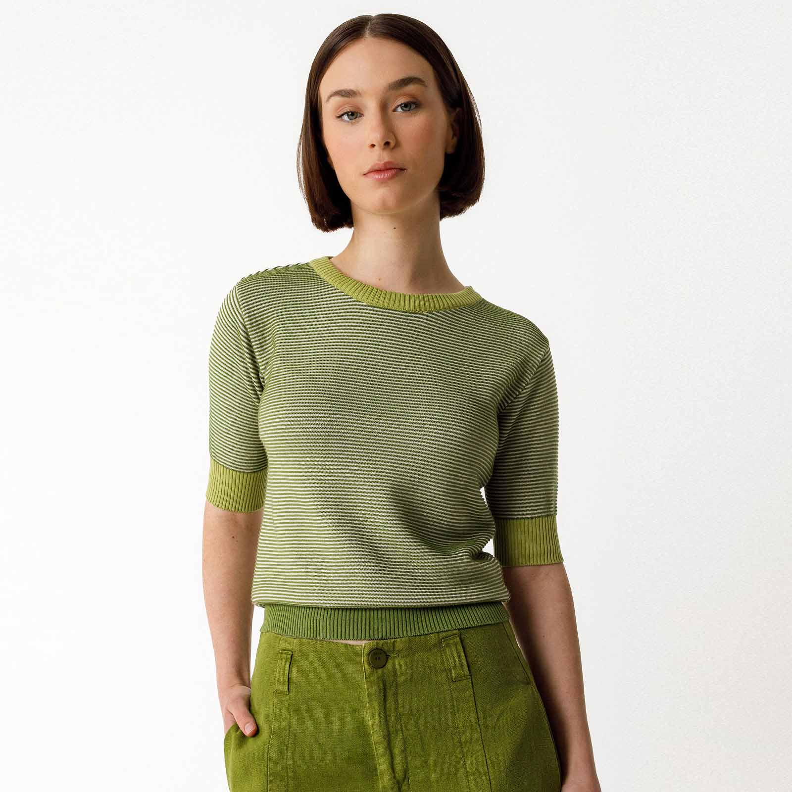 Muike Sweater dark green SKFK