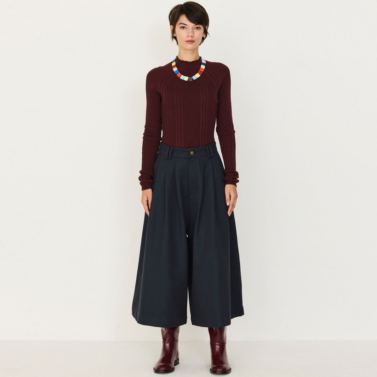 Saioa Pants blue melange
