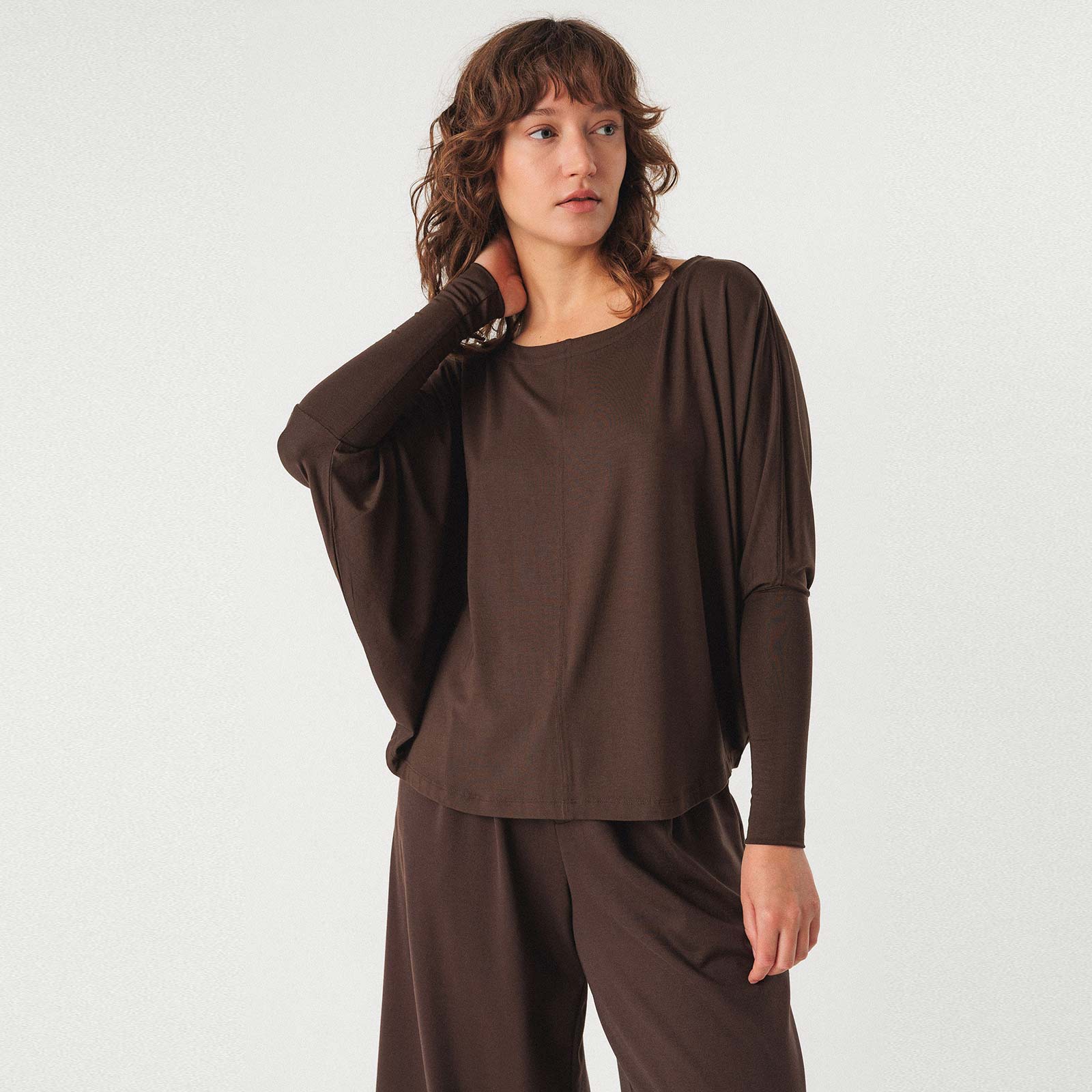 Zur-8 Longsleeve dark brown SKFK