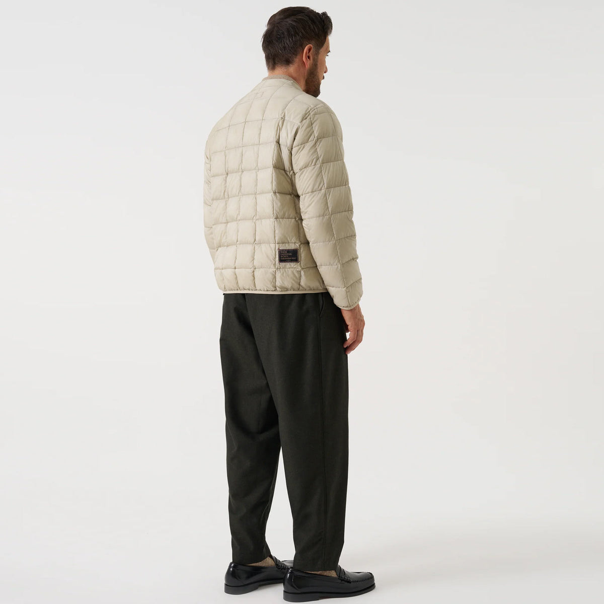 Down Cardigan Nylon Soft Shell ice grey