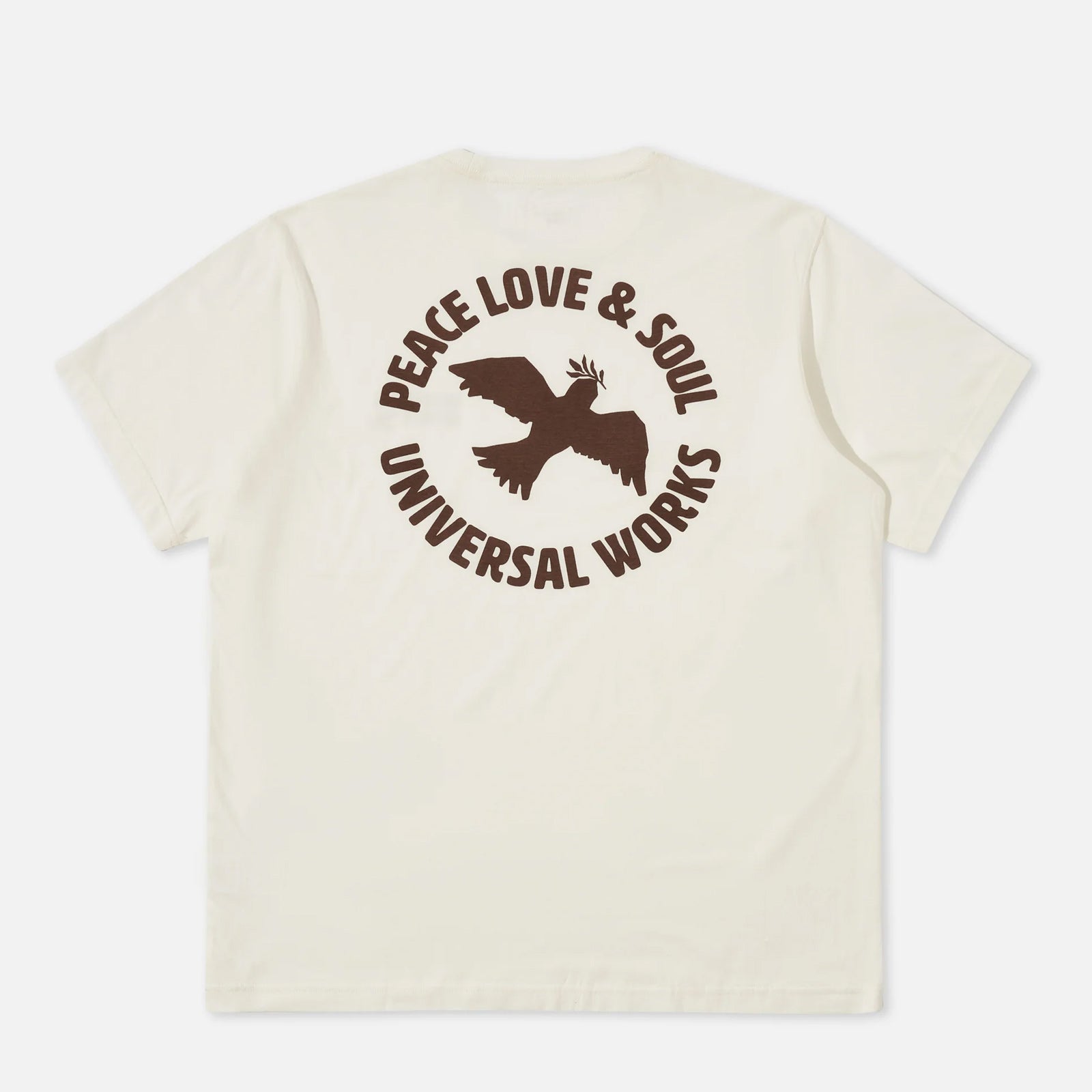 Peace, Love & Soul Print Tee ecru