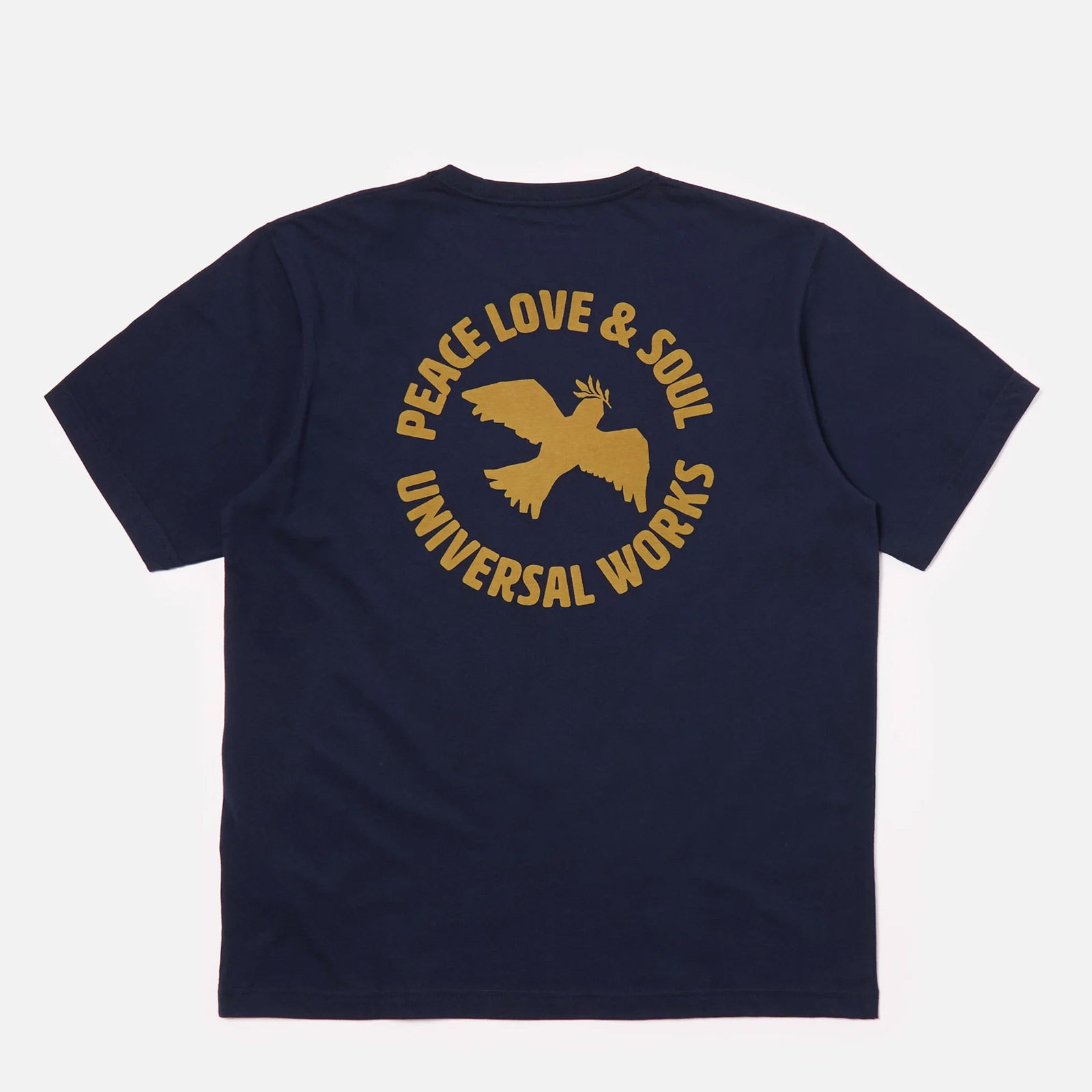 Peace, Love & Soul Print Tee navy