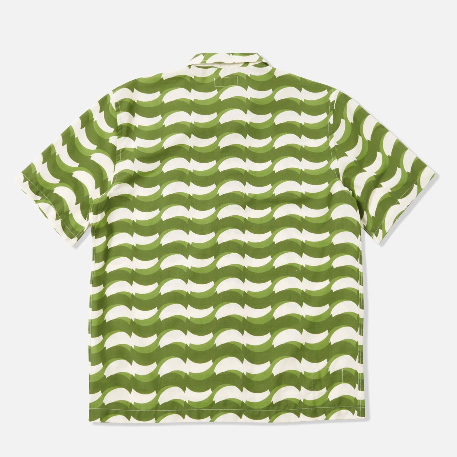 Road Shirt Geo Wave Print green