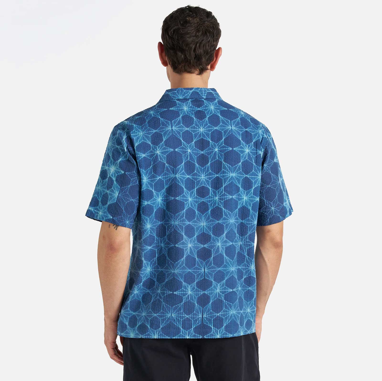 Road Shirt Needle Tye N Dye indigo