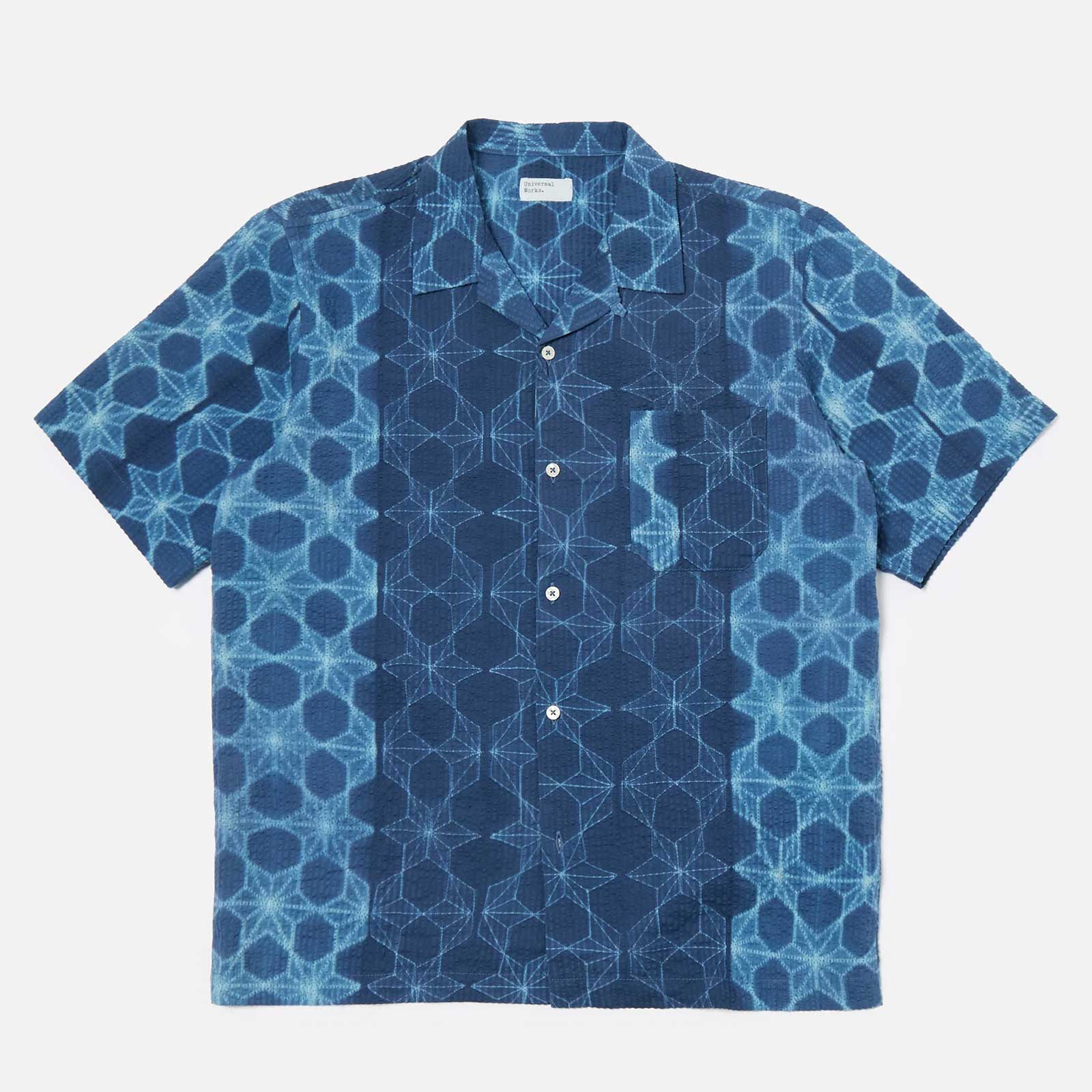 Road Shirt Needle Tye N Dye indigo